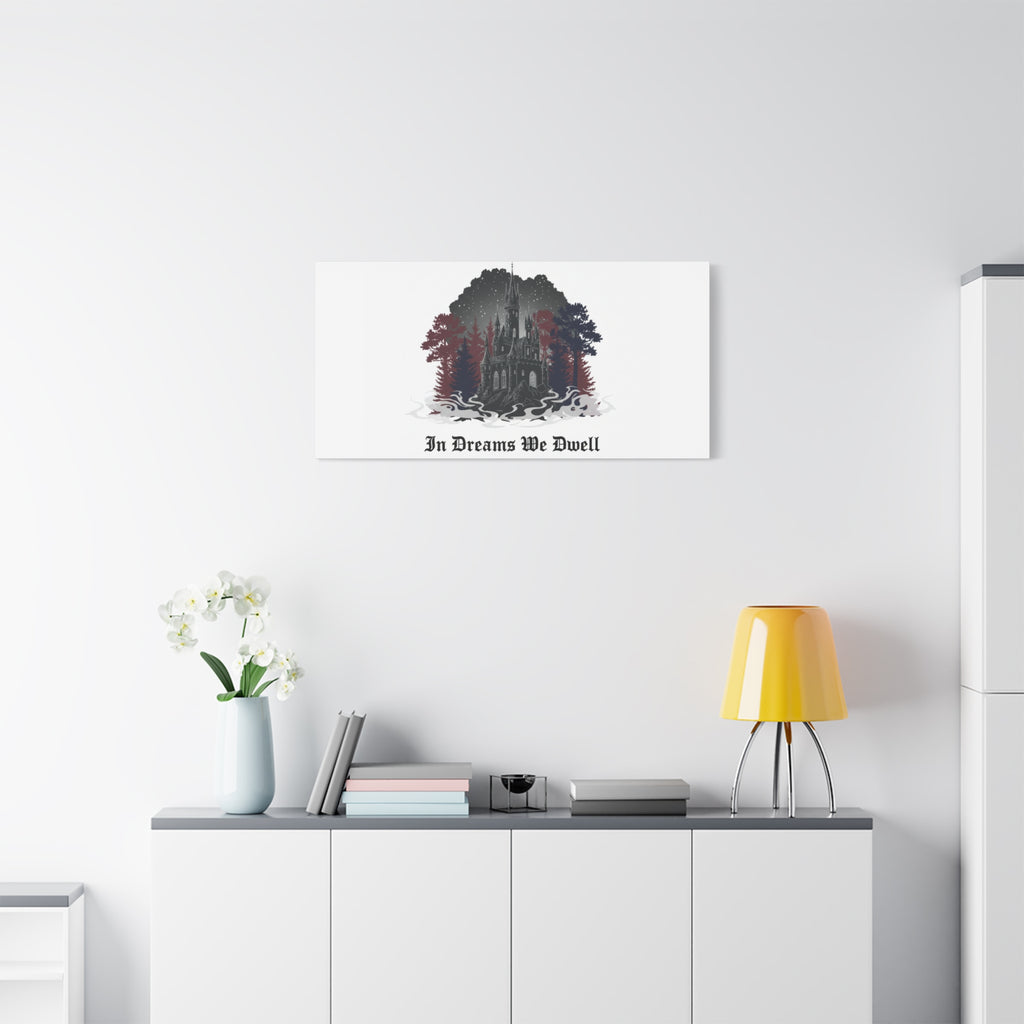 In Dreams We Dwell Castle Art, Matte Canvas | Castlecore, Gothic Wall Art