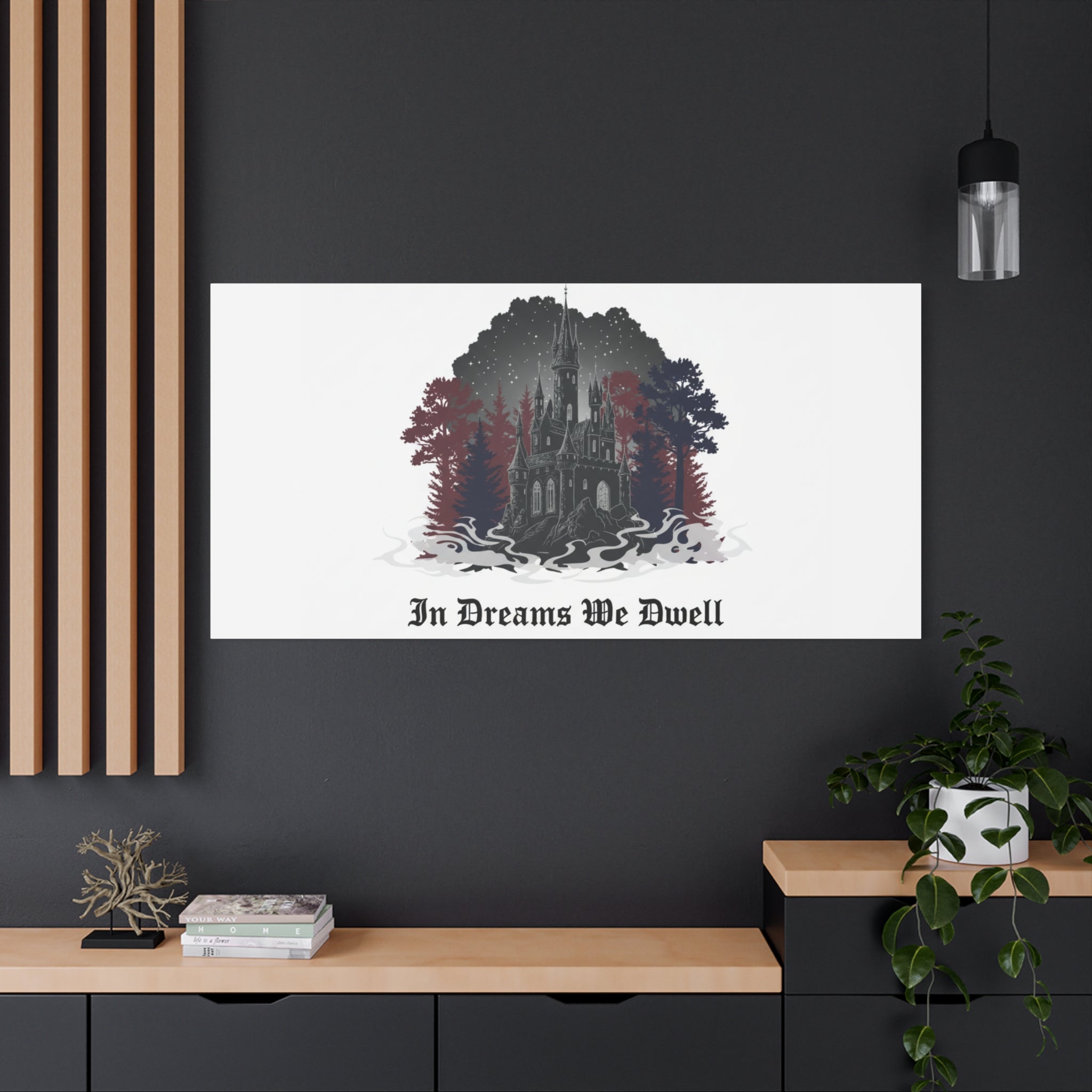 In Dreams We Dwell Castle Art, Matte Canvas | Castlecore, Gothic Wall Art