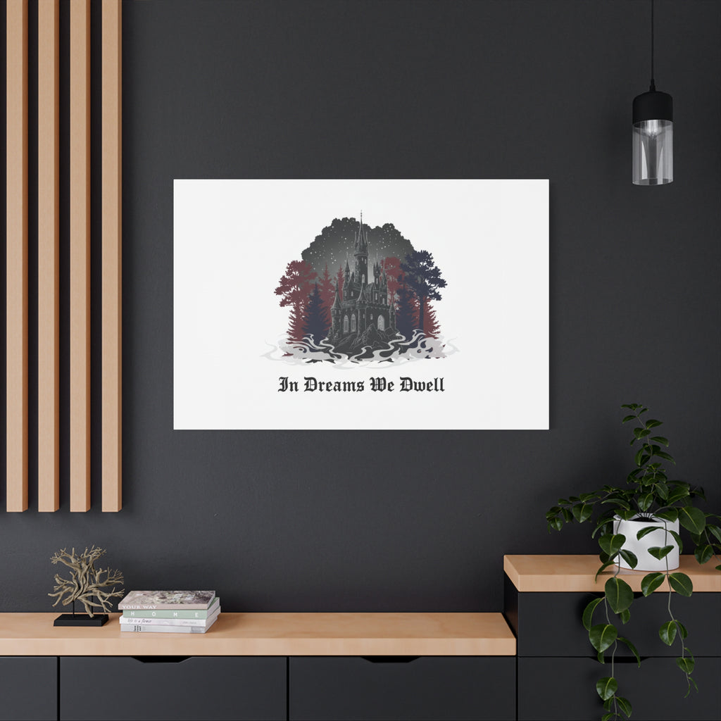 In Dreams We Dwell Castle Art, Matte Canvas | Castlecore, Gothic Wall Art
