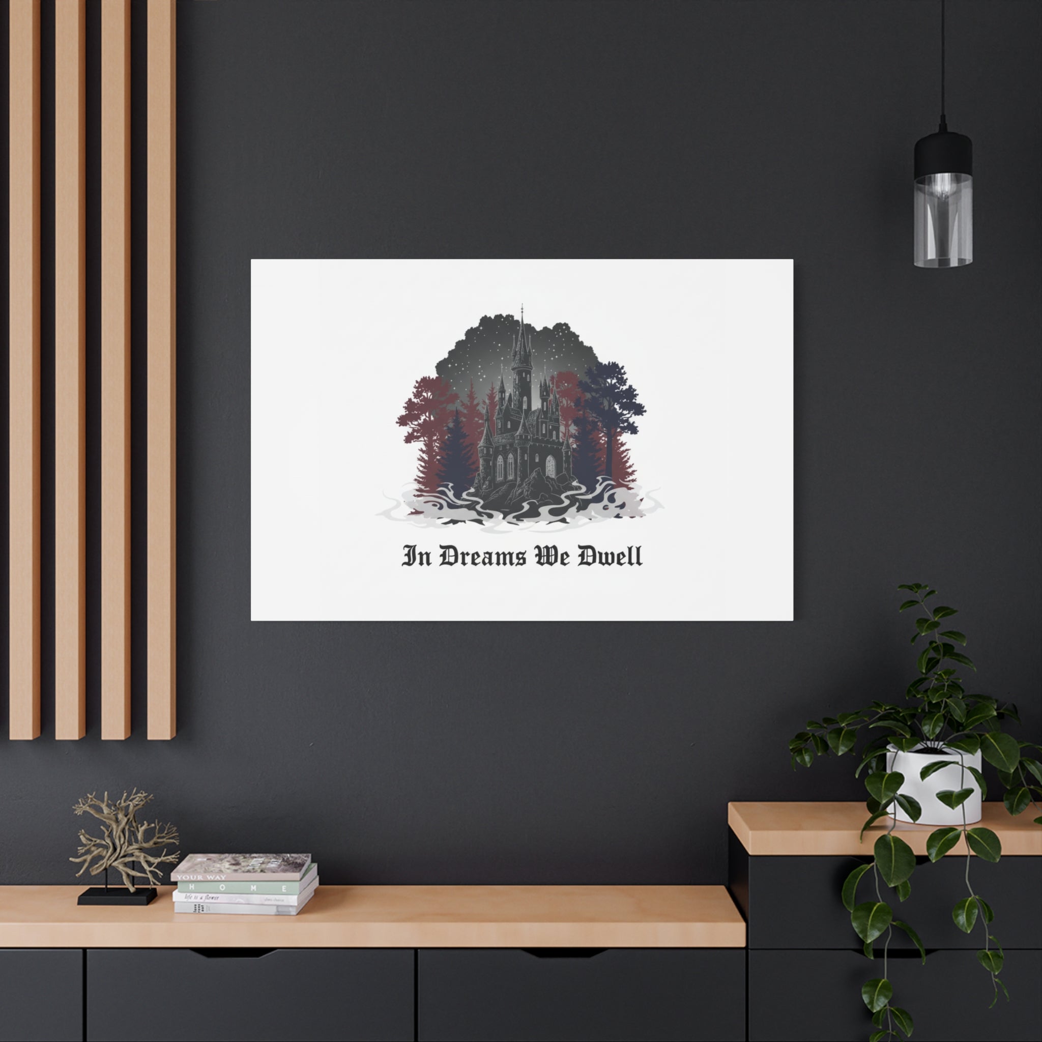 In Dreams We Dwell Castle Art, Matte Canvas | Castlecore, Gothic Wall Art