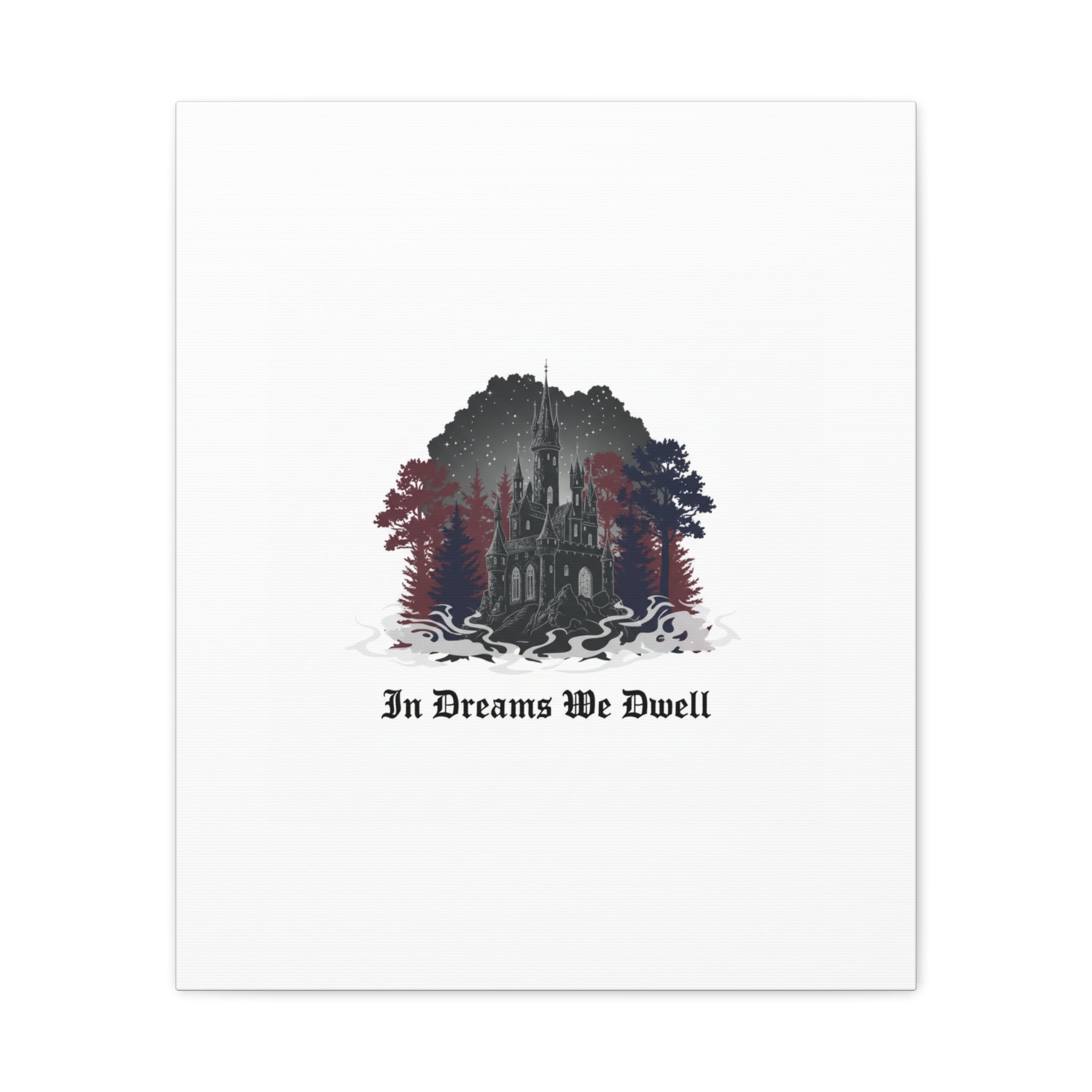 In Dreams We Dwell Castle Art, Matte Canvas | Castlecore, Gothic Wall Art