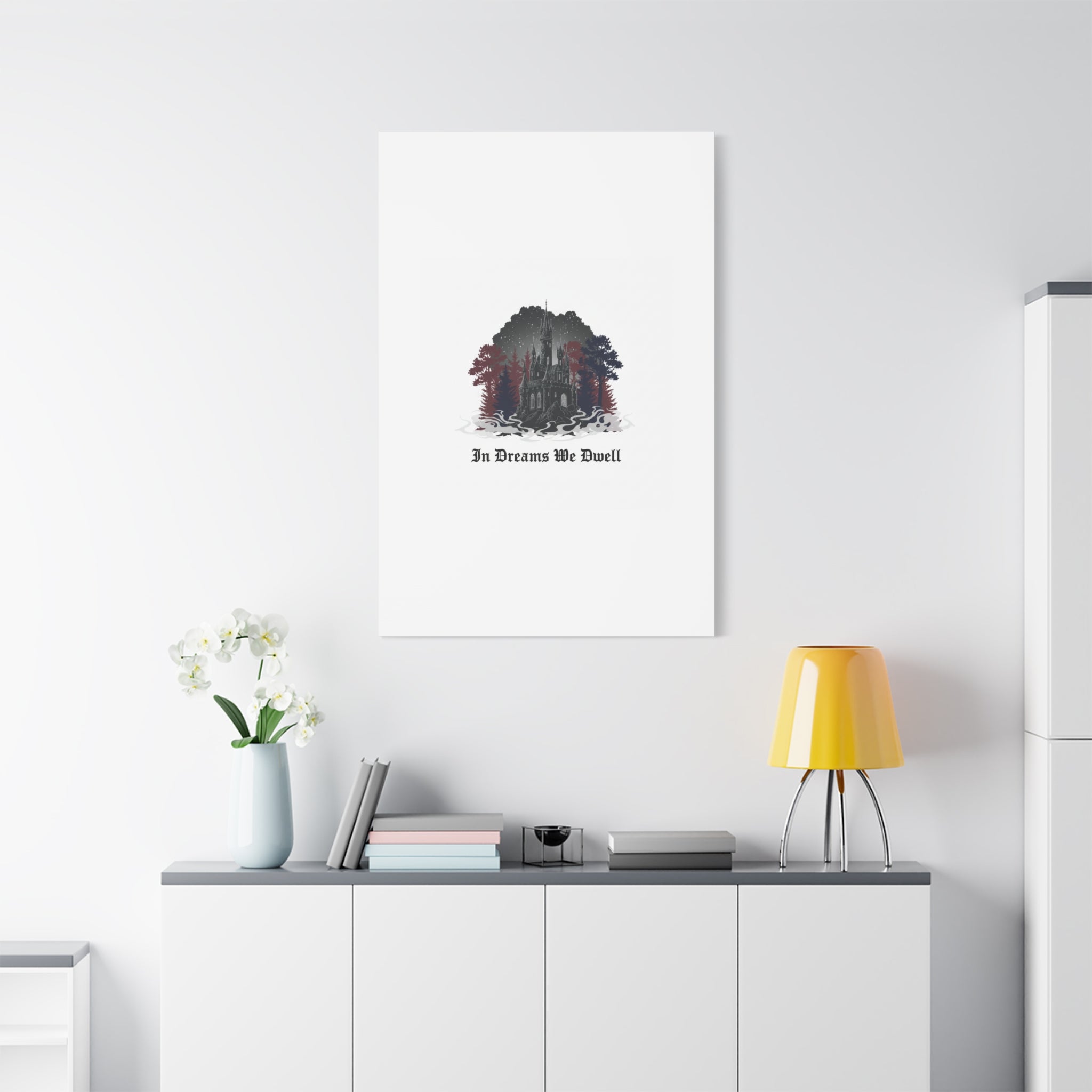 In Dreams We Dwell Castle Art, Matte Canvas | Castlecore, Gothic Wall Art