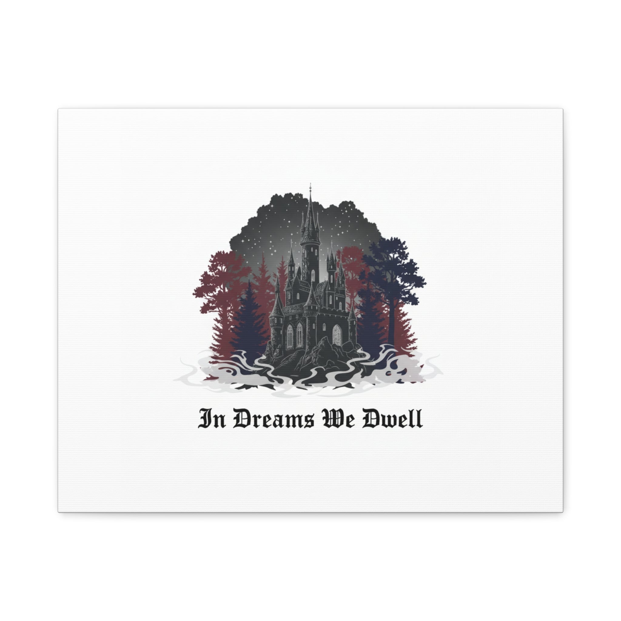 In Dreams We Dwell Castle Art, Matte Canvas | Castlecore, Gothic Wall Art