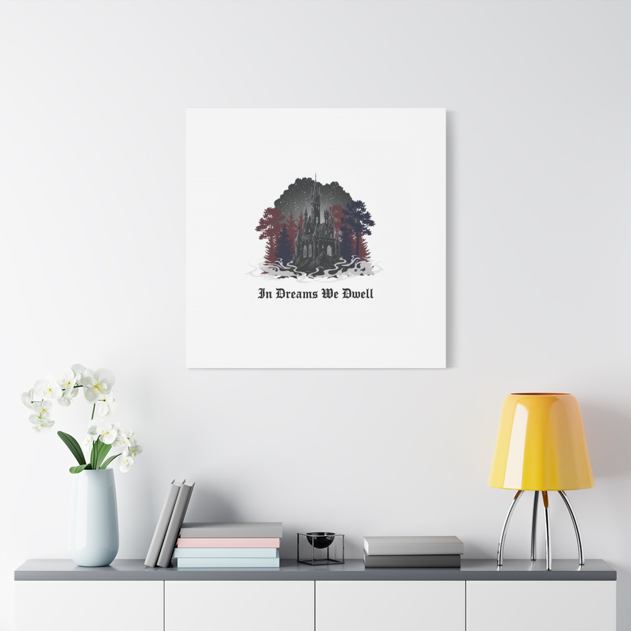 In Dreams We Dwell Castle Art, Matte Canvas | Castlecore, Gothic Wall Art