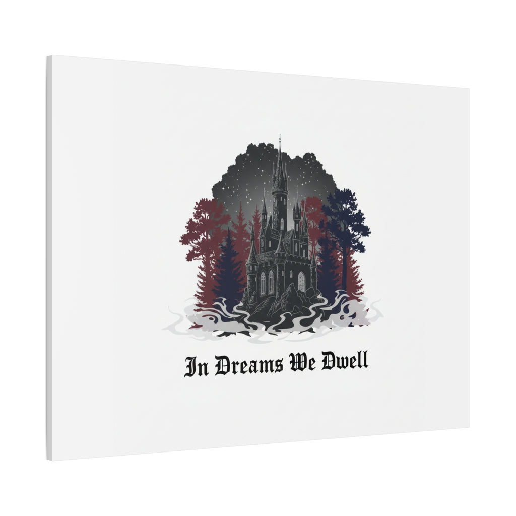 In Dreams We Dwell Castle Art, Matte Canvas | Castlecore, Gothic Wall Art