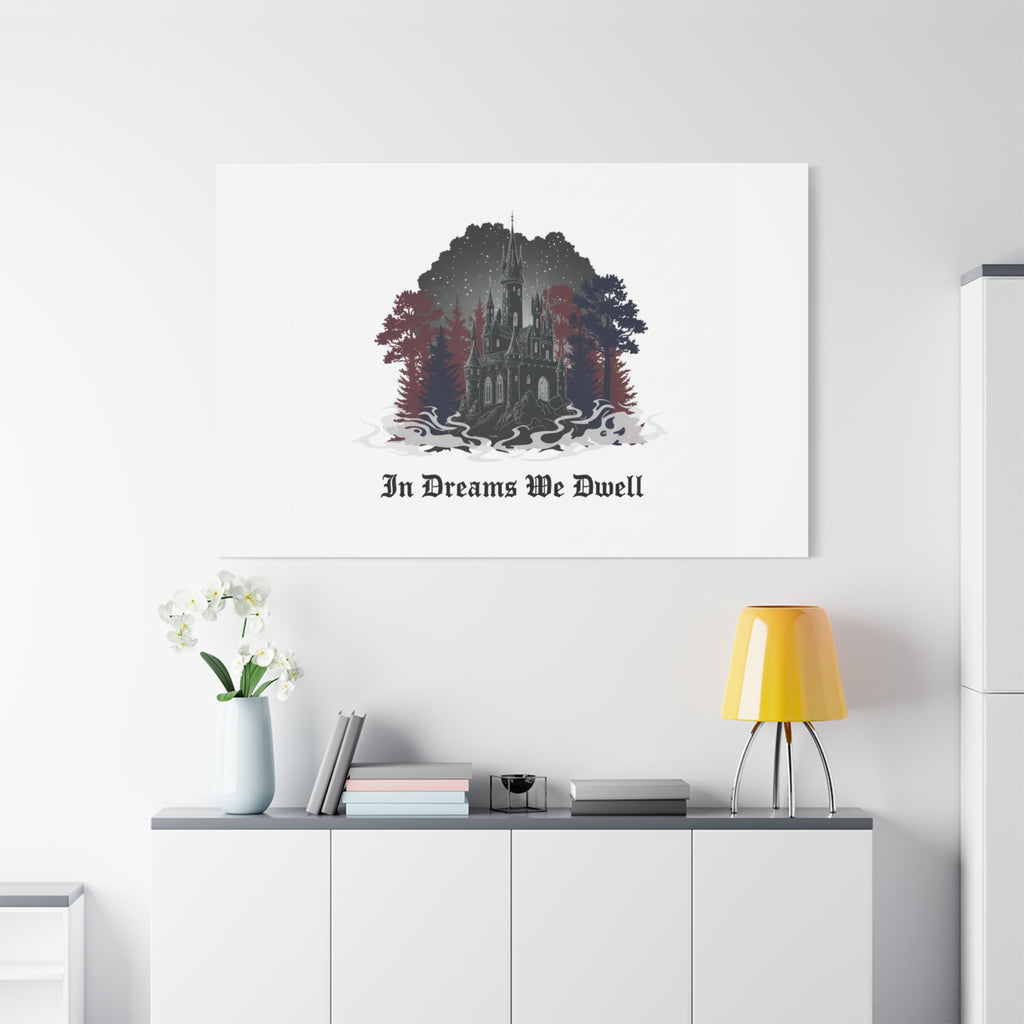 In Dreams We Dwell Castle Art, Matte Canvas | Castlecore, Gothic Wall Art