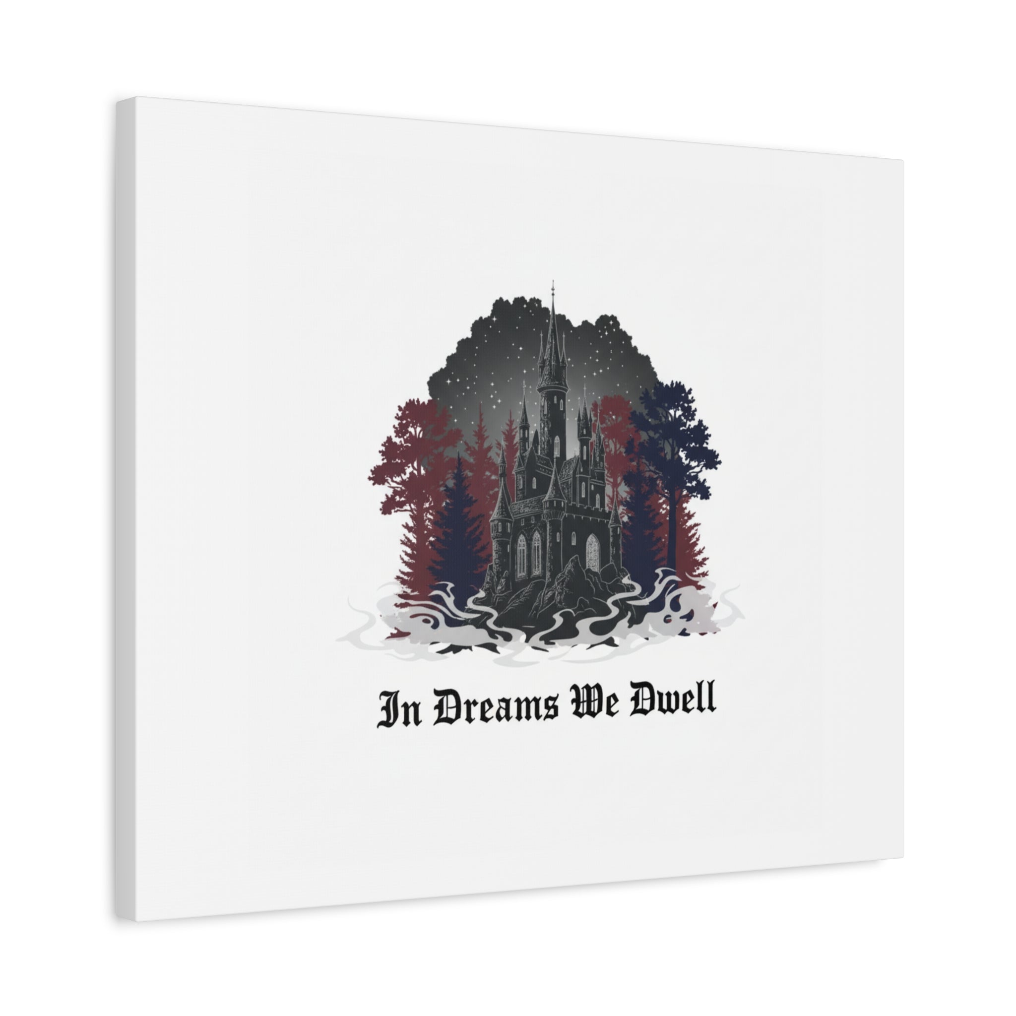 In Dreams We Dwell Castle Art, Matte Canvas | Castlecore, Gothic Wall Art