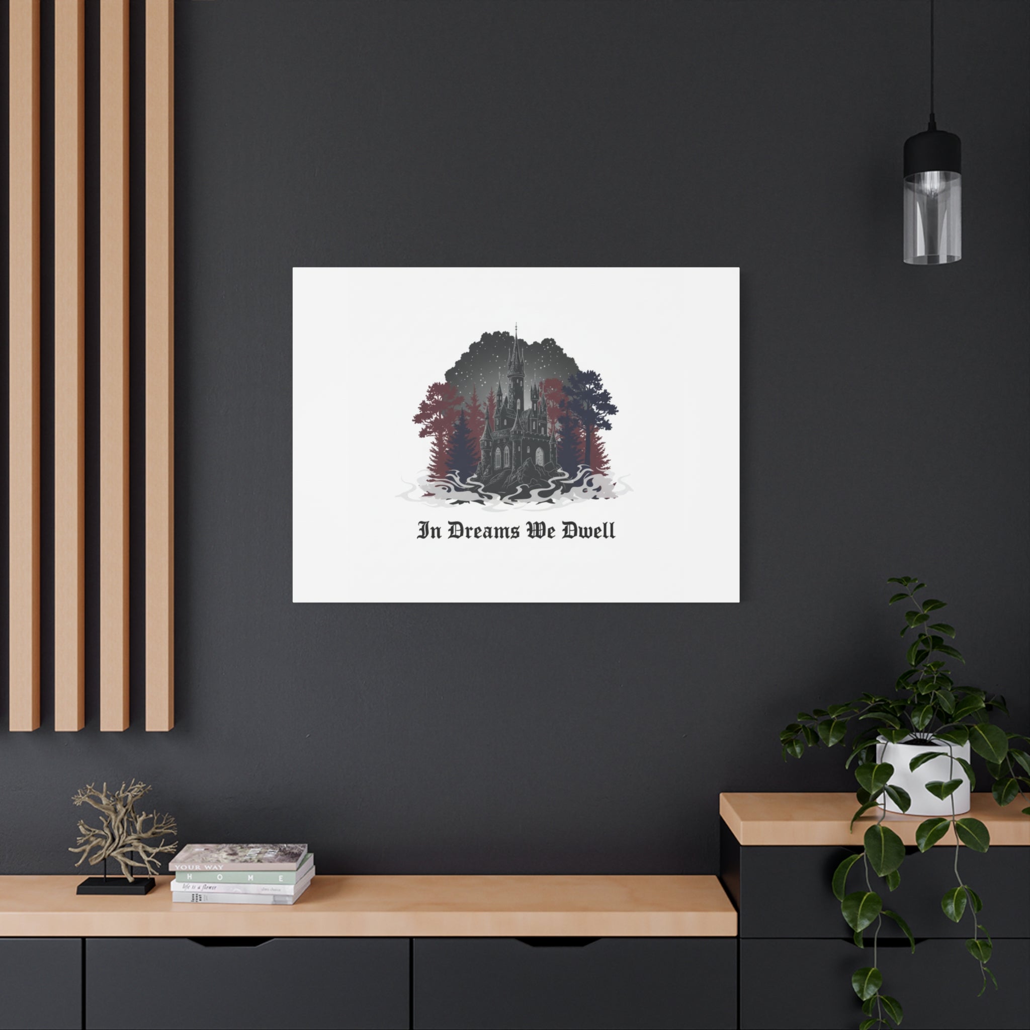 In Dreams We Dwell Castle Art, Matte Canvas | Castlecore, Gothic Wall Art