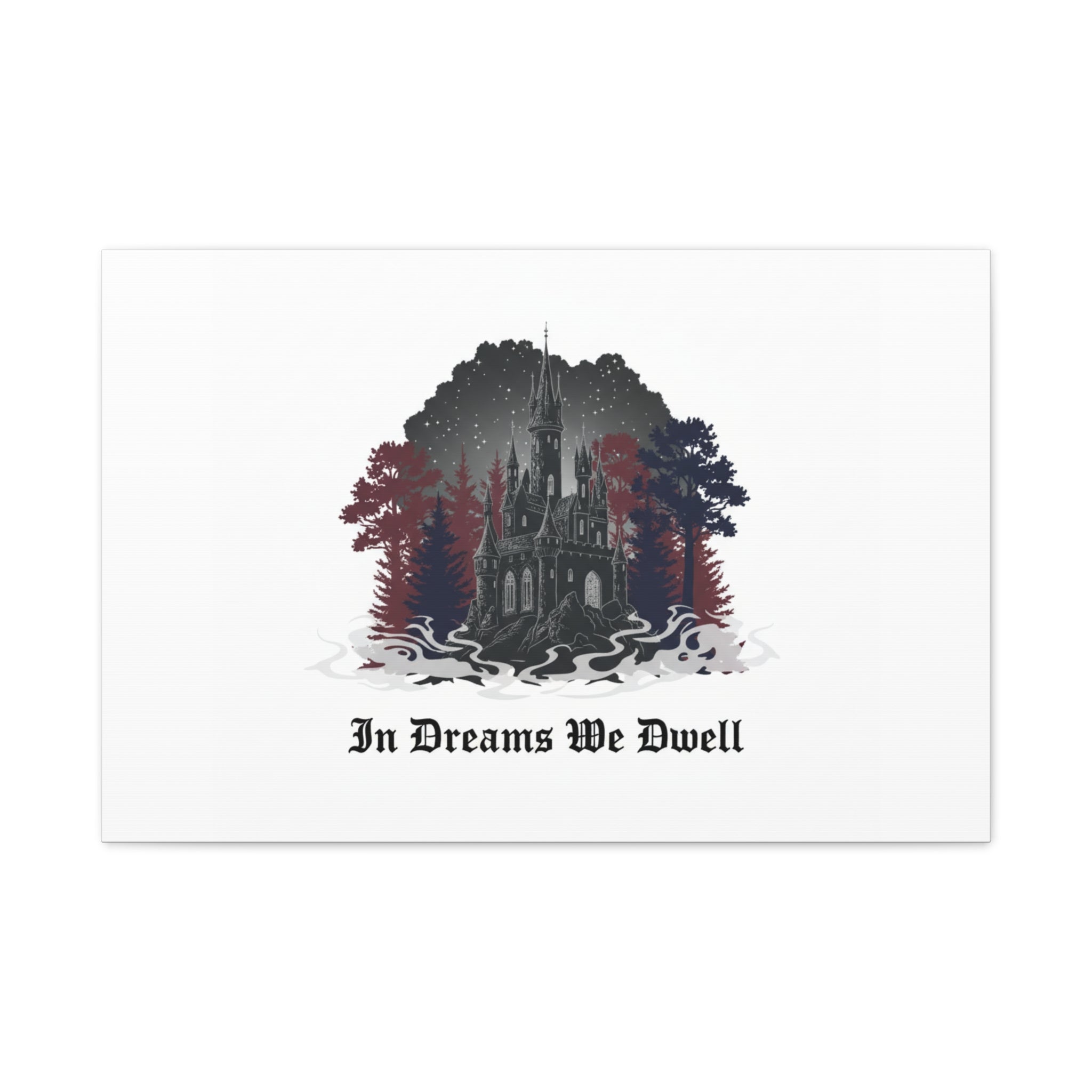 In Dreams We Dwell Castle Art, Matte Canvas | Castlecore, Gothic Wall Art