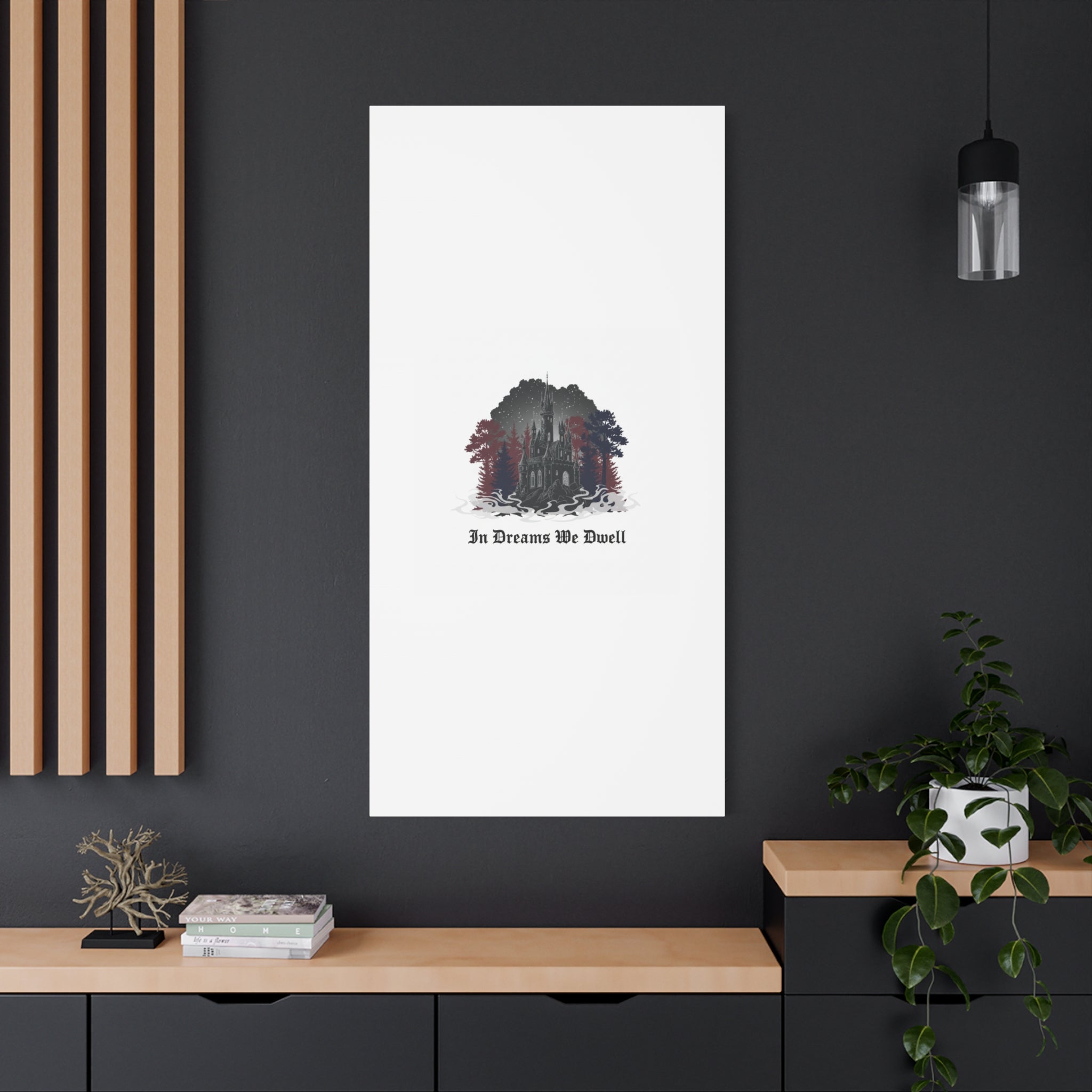In Dreams We Dwell Castle Art, Matte Canvas | Castlecore, Gothic Wall Art