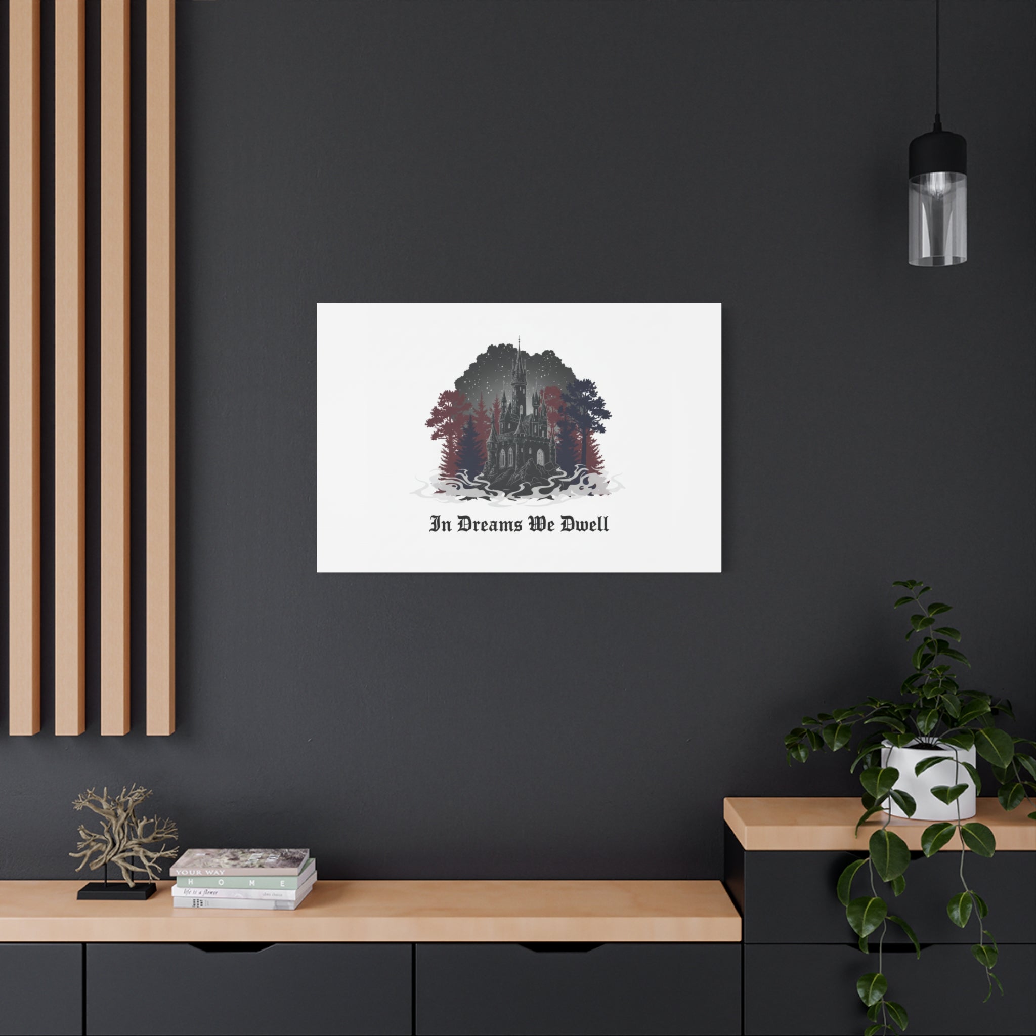 In Dreams We Dwell Castle Art, Matte Canvas | Castlecore, Gothic Wall Art