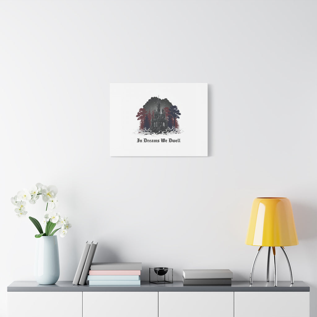In Dreams We Dwell Castle Art, Matte Canvas | Castlecore, Gothic Wall Art