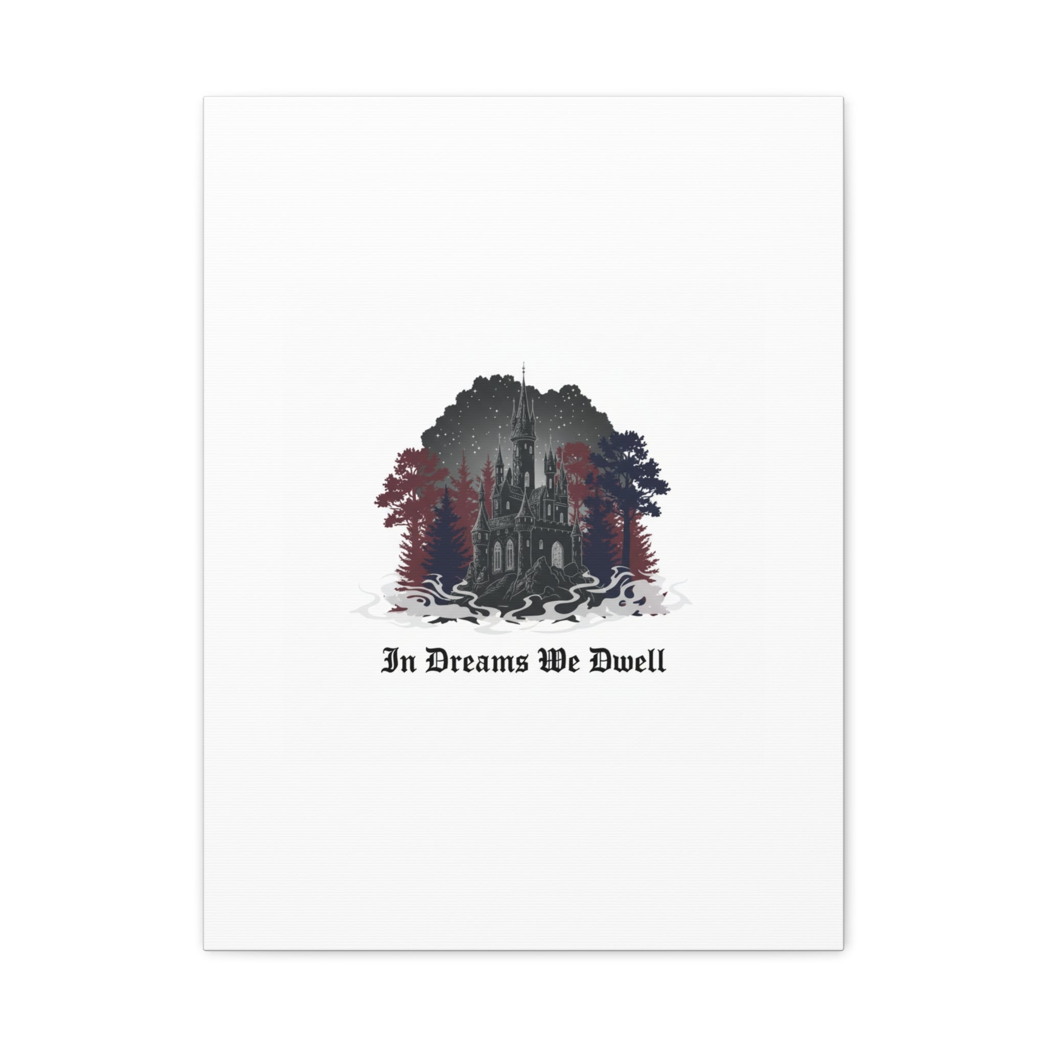 In Dreams We Dwell Castle Art, Matte Canvas | Castlecore, Gothic Wall Art