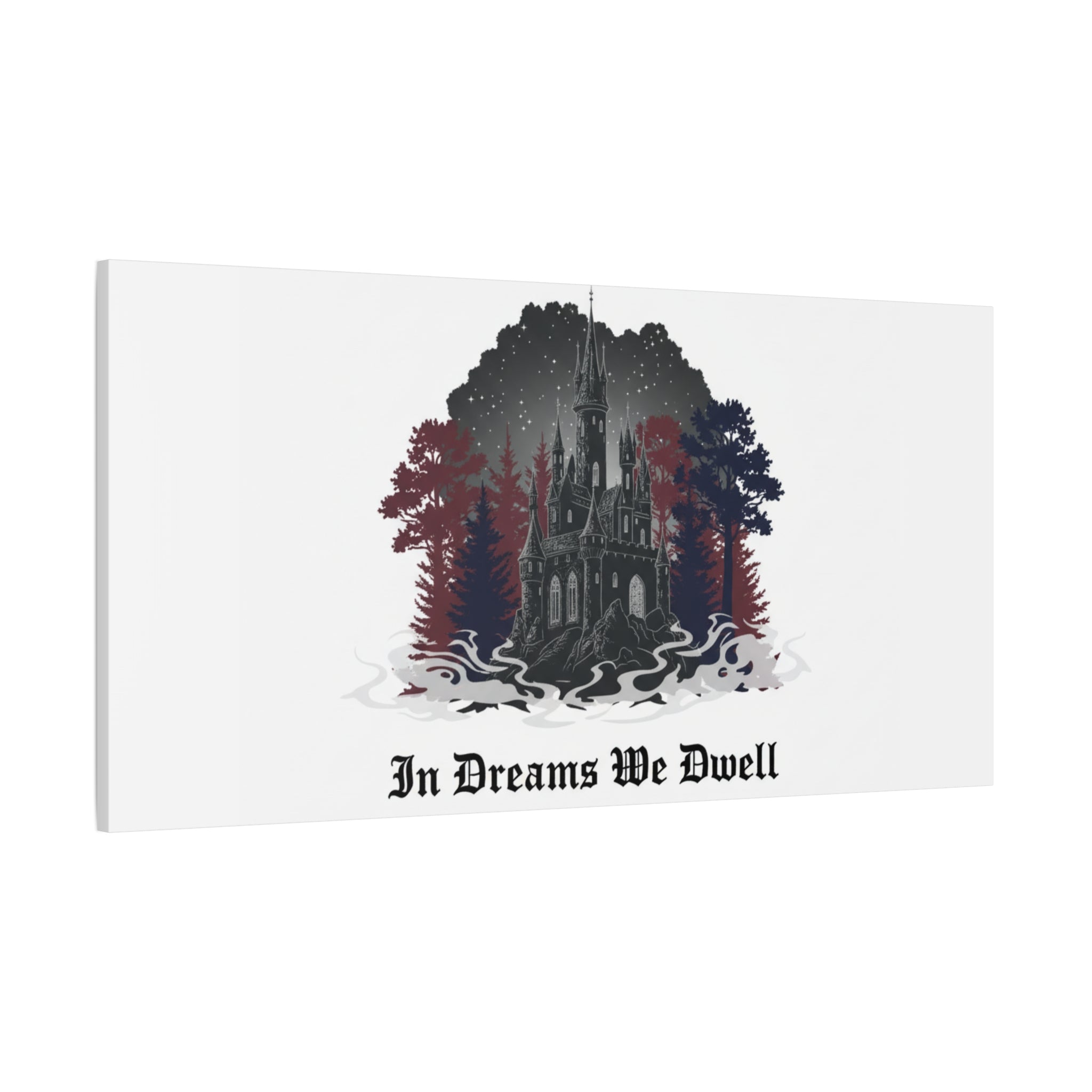 In Dreams We Dwell Castle Art, Matte Canvas | Castlecore, Gothic Wall Art