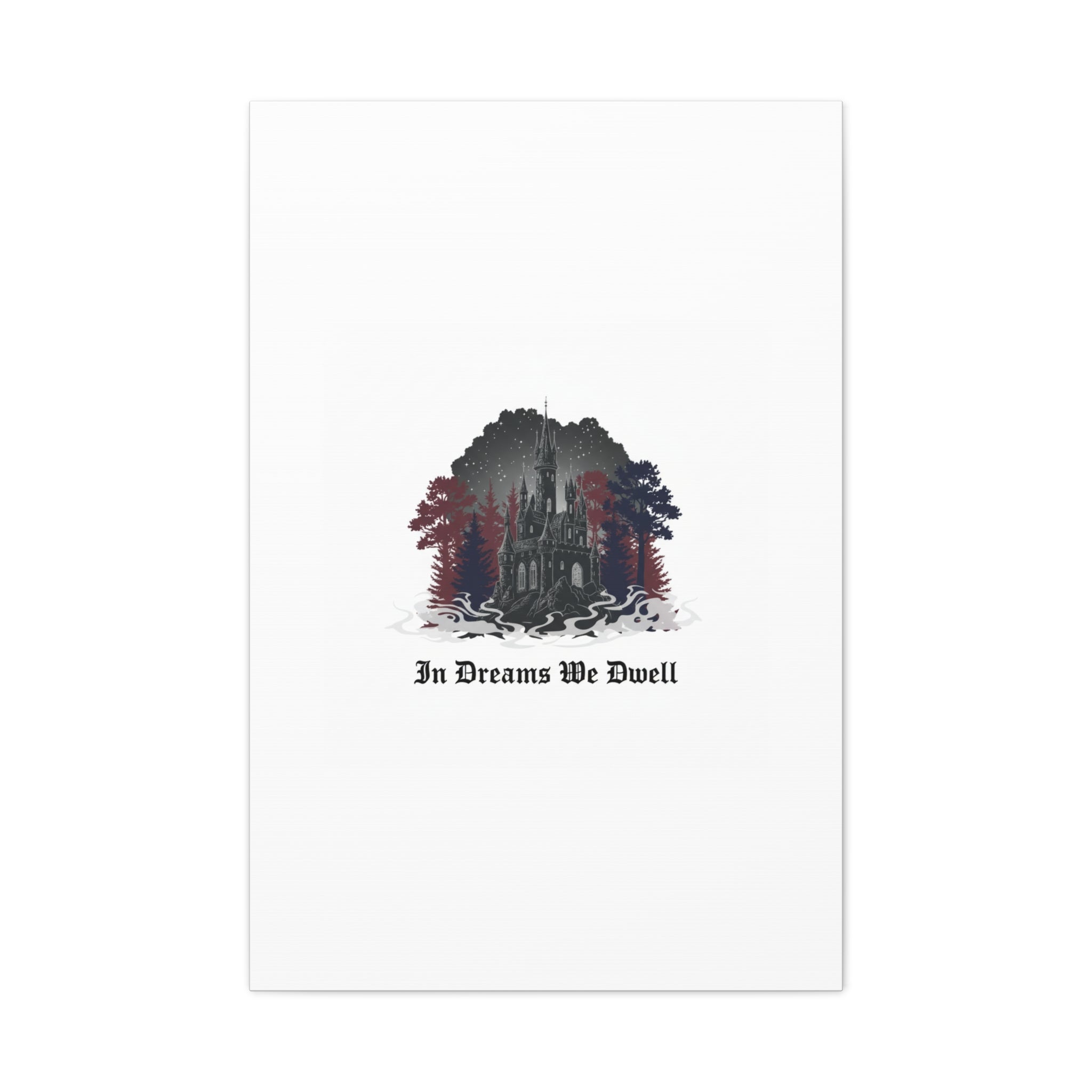 In Dreams We Dwell Castle Art, Matte Canvas | Castlecore, Gothic Wall Art
