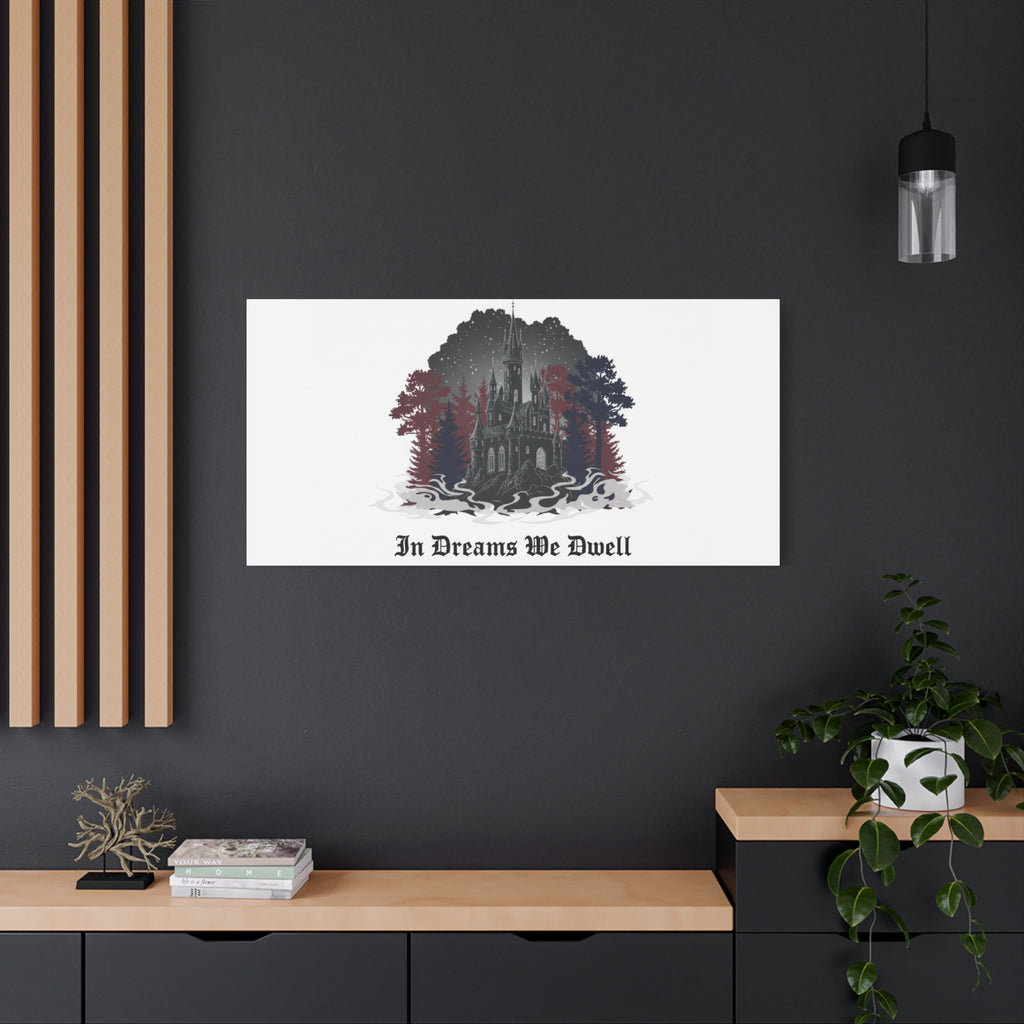 In Dreams We Dwell Castle Art, Matte Canvas | Castlecore, Gothic Wall Art