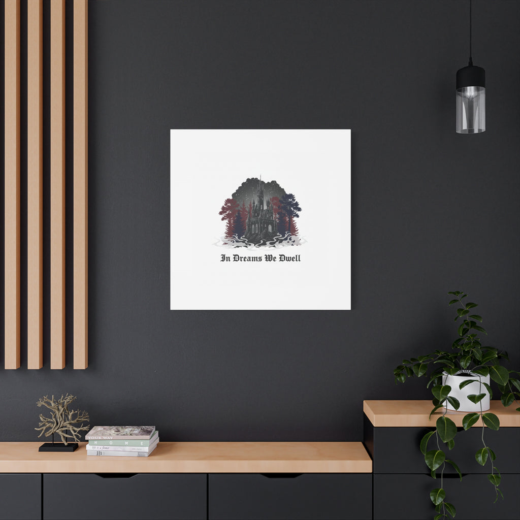 In Dreams We Dwell Castle Art, Matte Canvas | Castlecore, Gothic Wall Art