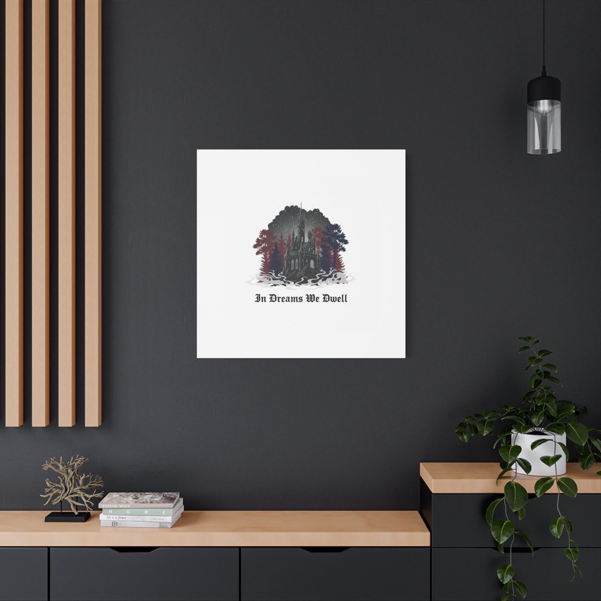 In Dreams We Dwell Castle Art, Matte Canvas | Castlecore, Gothic Wall Art