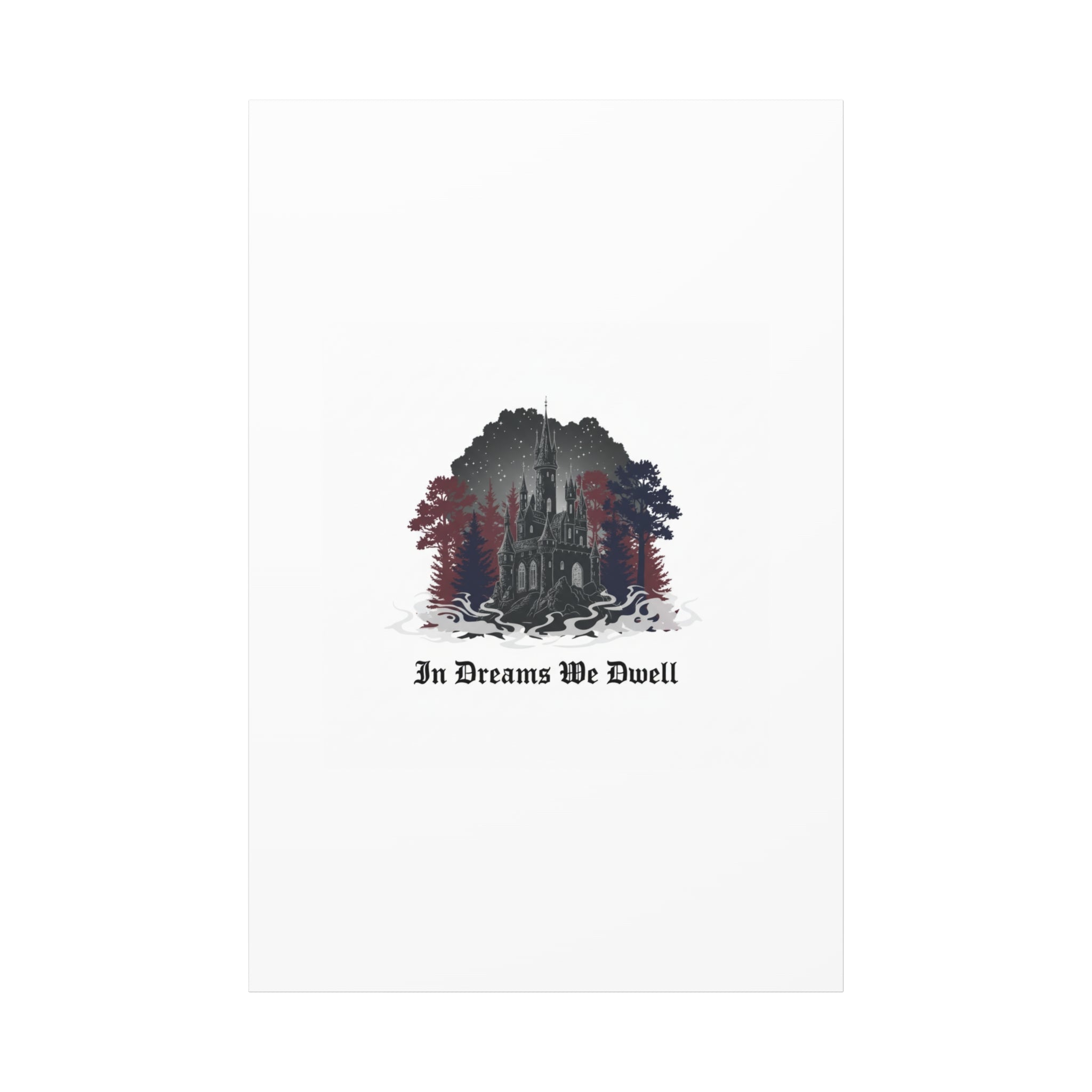 In Dreams We Dwell Castle Art, Matte Canvas | Castlecore, Gothic Wall Art