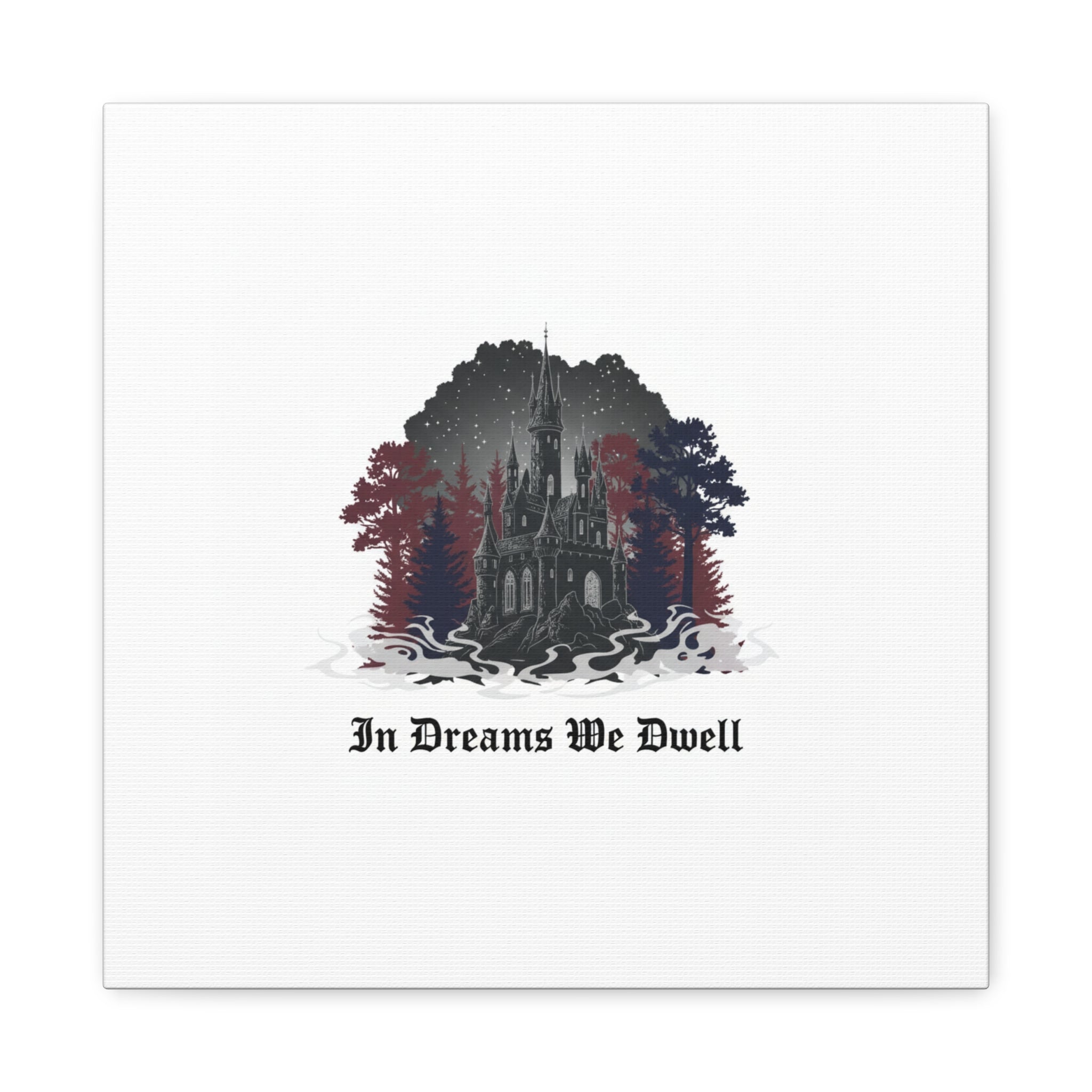 In Dreams We Dwell Castle Art, Matte Canvas | Castlecore, Gothic Wall Art