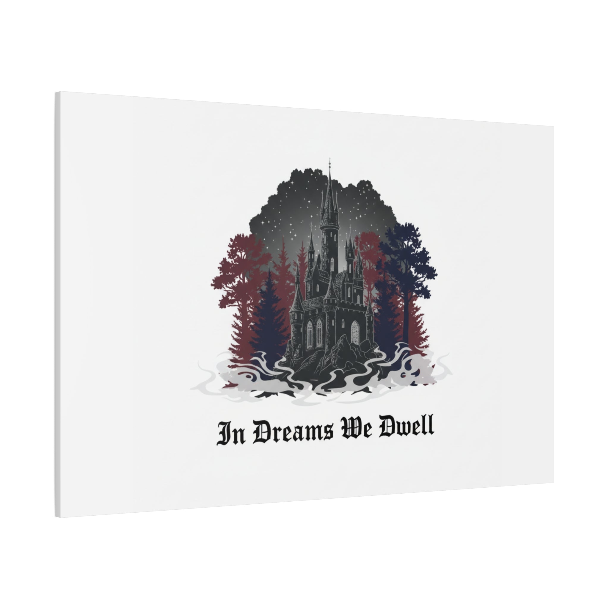 In Dreams We Dwell Castle Art, Matte Canvas | Castlecore, Gothic Wall Art