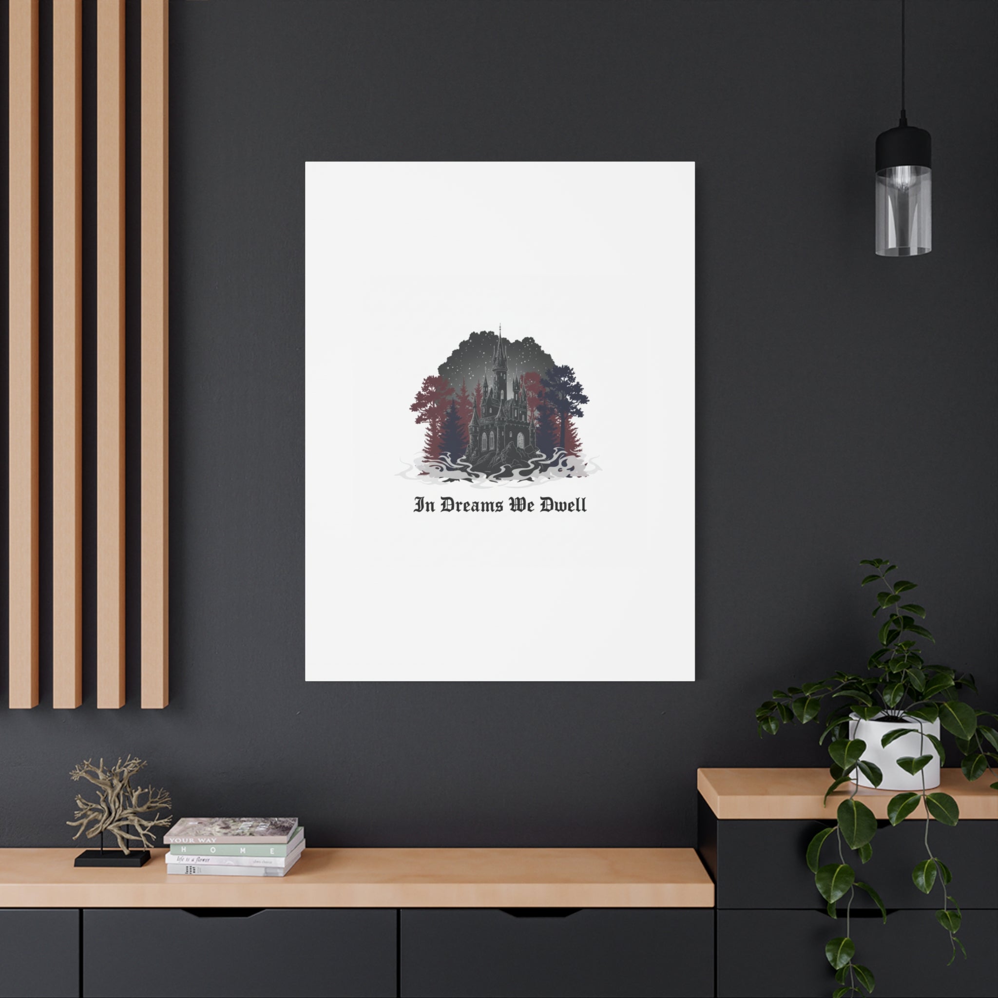 In Dreams We Dwell Castle Art, Matte Canvas | Castlecore, Gothic Wall Art