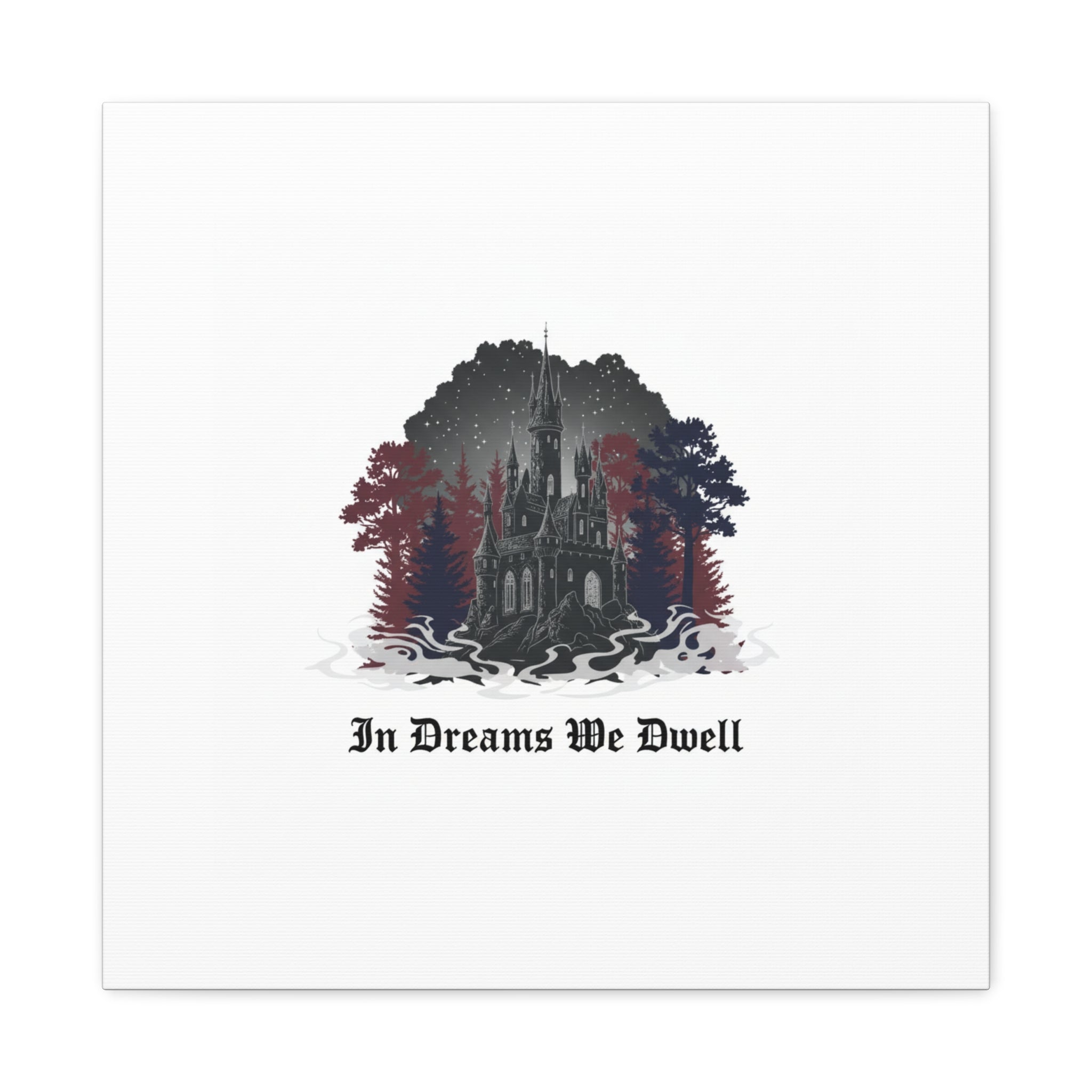 In Dreams We Dwell Castle Art, Matte Canvas | Castlecore, Gothic Wall Art