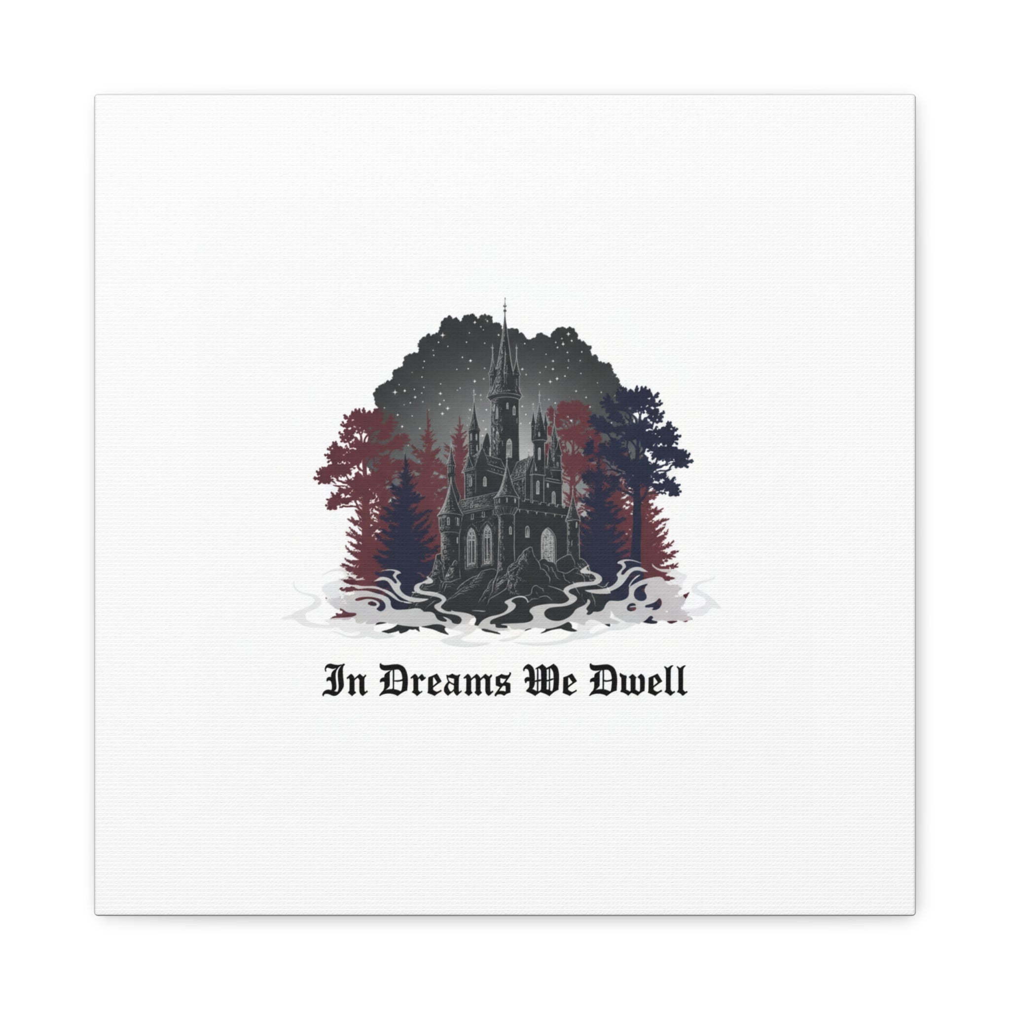 In Dreams We Dwell Castle Art, Matte Canvas | Castlecore, Gothic Wall Art