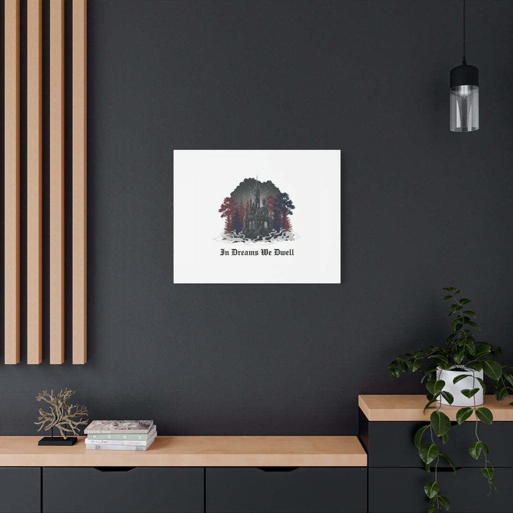 In Dreams We Dwell Castle Art, Matte Canvas | Castlecore, Gothic Wall Art