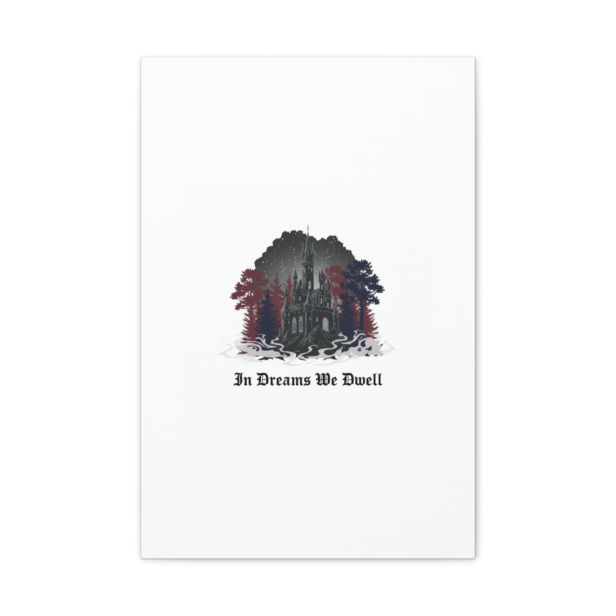 In Dreams We Dwell Castle Art, Matte Canvas | Castlecore, Gothic Wall Art