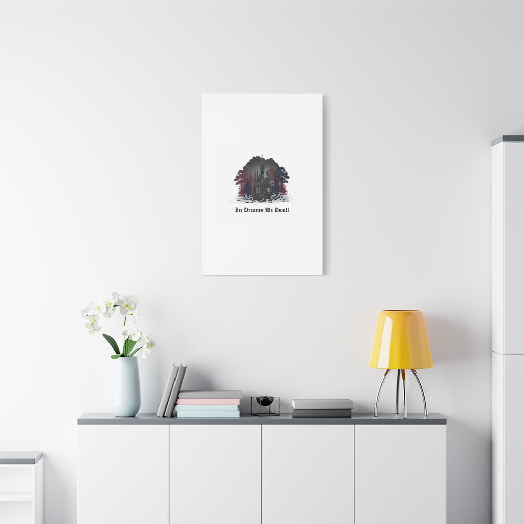 In Dreams We Dwell Castle Art, Matte Canvas | Castlecore, Gothic Wall Art