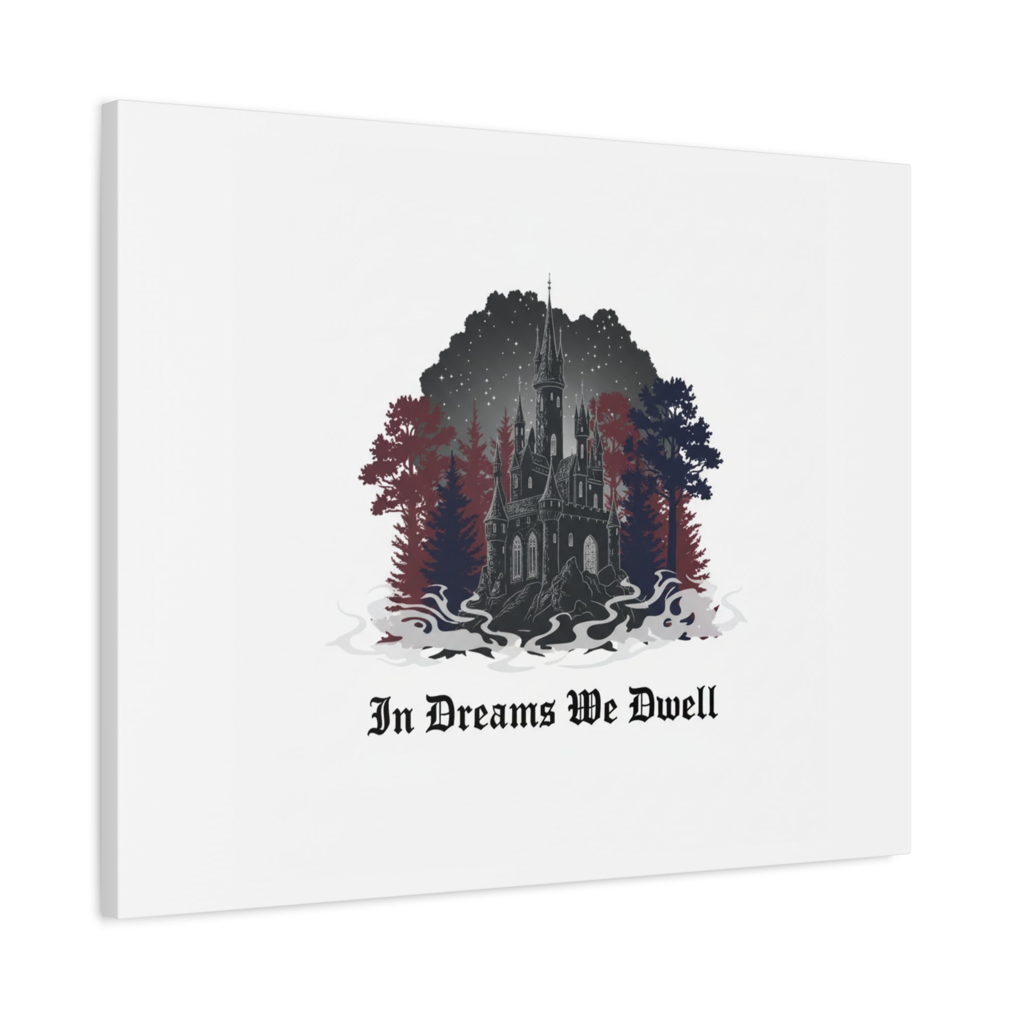 In Dreams We Dwell Castle Art, Matte Canvas | Castlecore, Gothic Wall Art