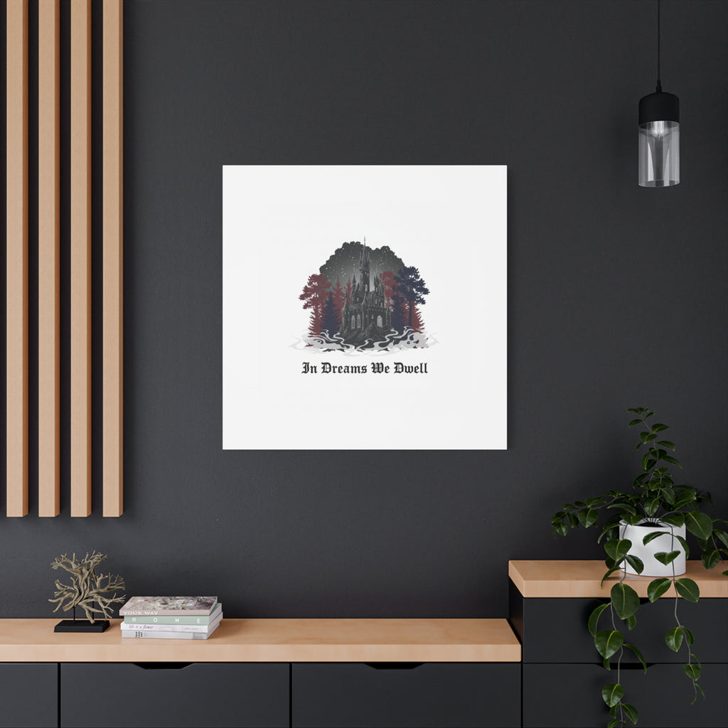In Dreams We Dwell Castle Art, Matte Canvas | Castlecore, Gothic Wall Art