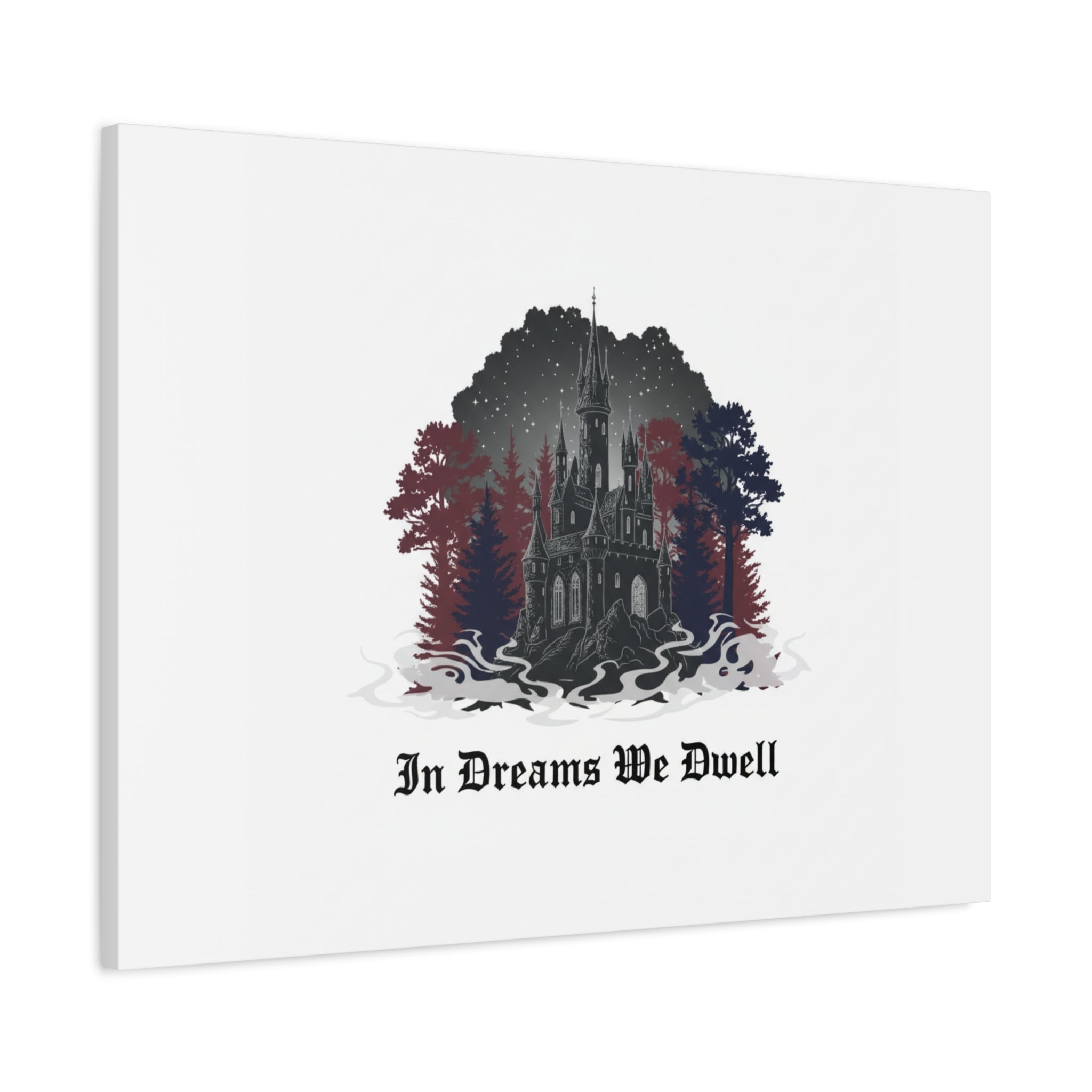 In Dreams We Dwell Castle Art, Matte Canvas | Castlecore, Gothic Wall Art