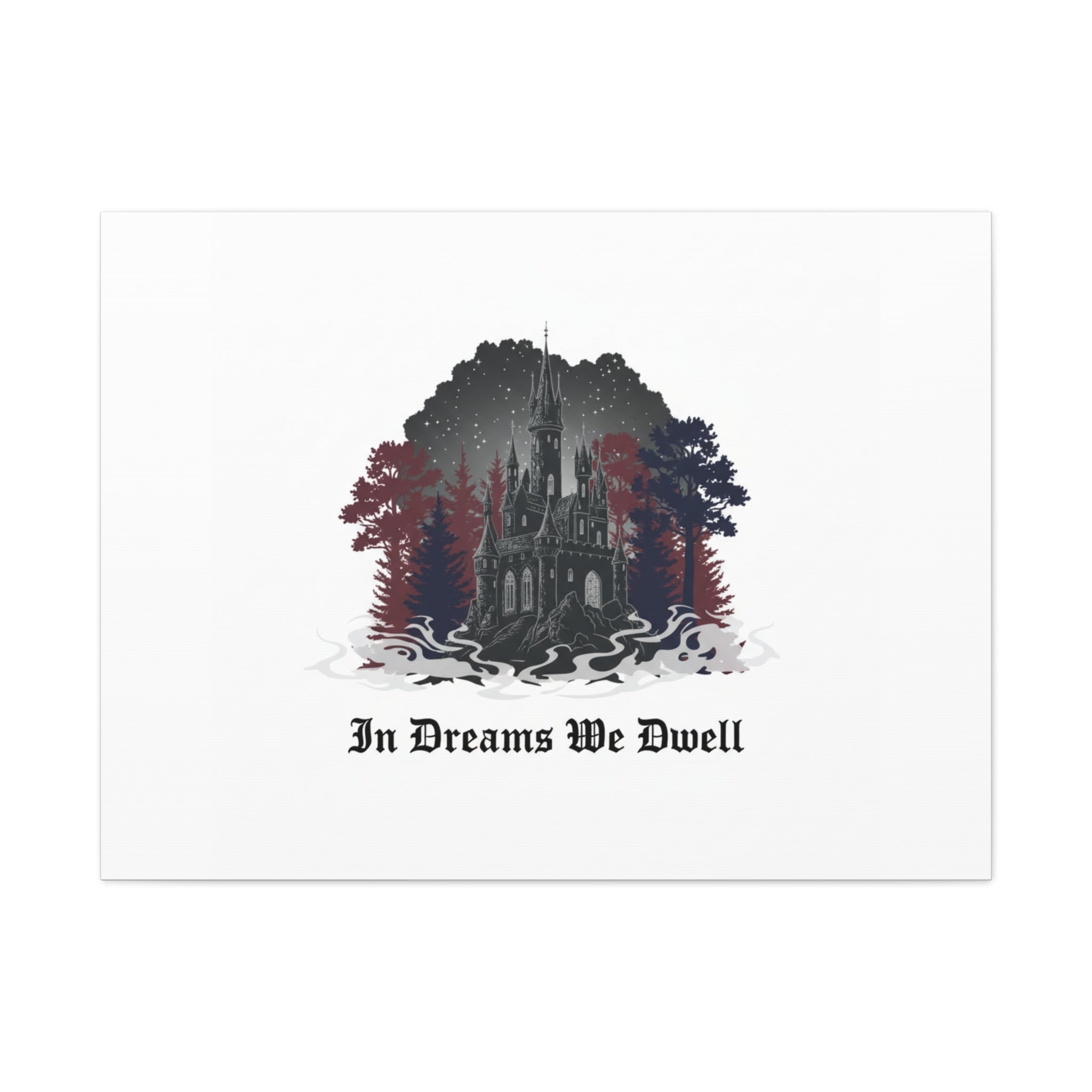 In Dreams We Dwell Castle Art, Matte Canvas | Castlecore, Gothic Wall Art