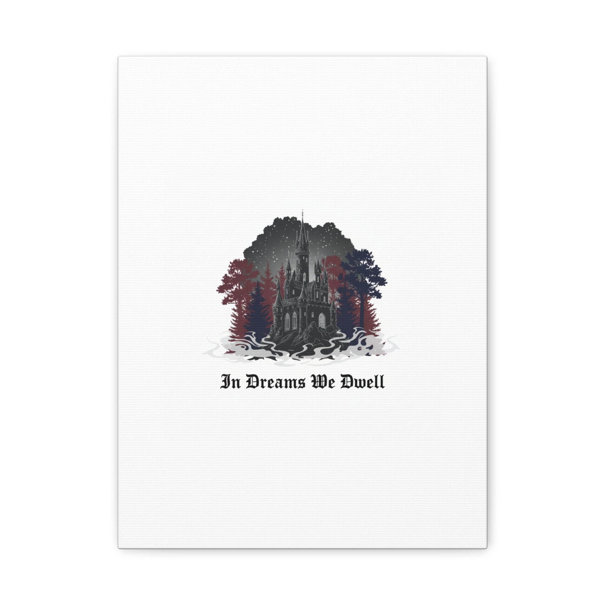In Dreams We Dwell Castle Art, Matte Canvas | Castlecore, Gothic Wall Art