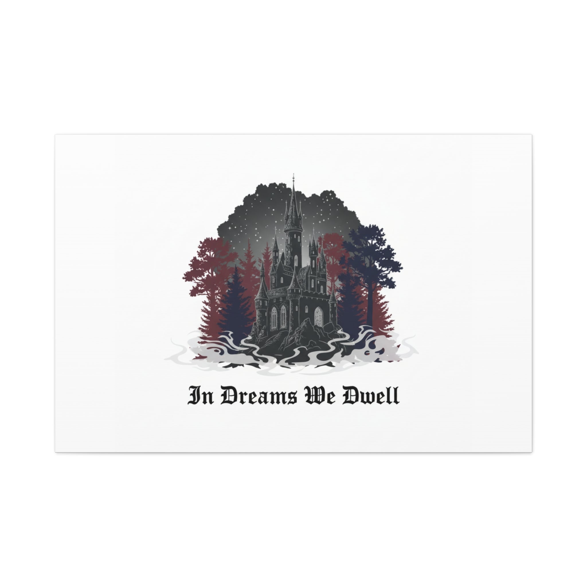 In Dreams We Dwell Castle Art, Matte Canvas | Castlecore, Gothic Wall Art