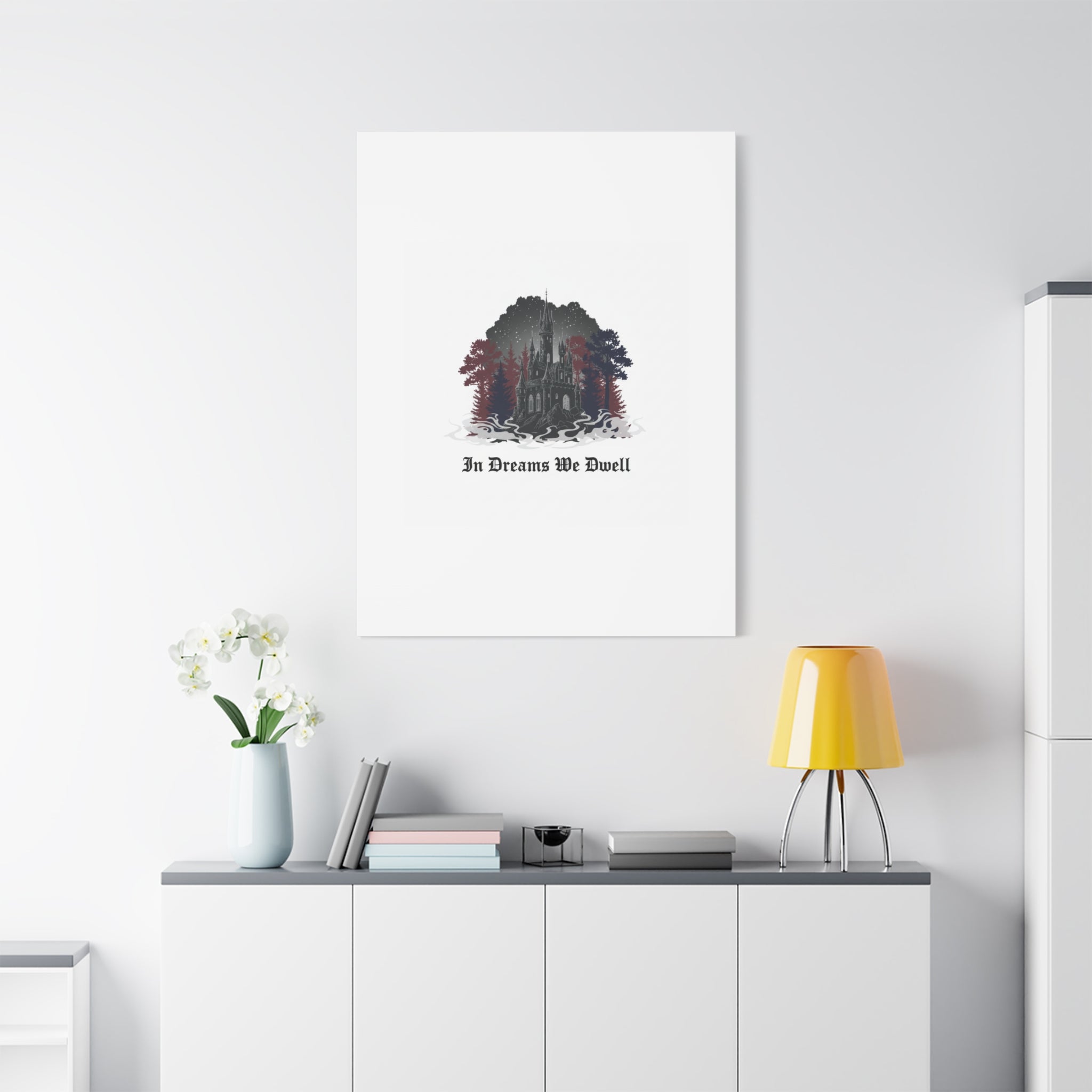 In Dreams We Dwell Castle Art, Matte Canvas | Castlecore, Gothic Wall Art
