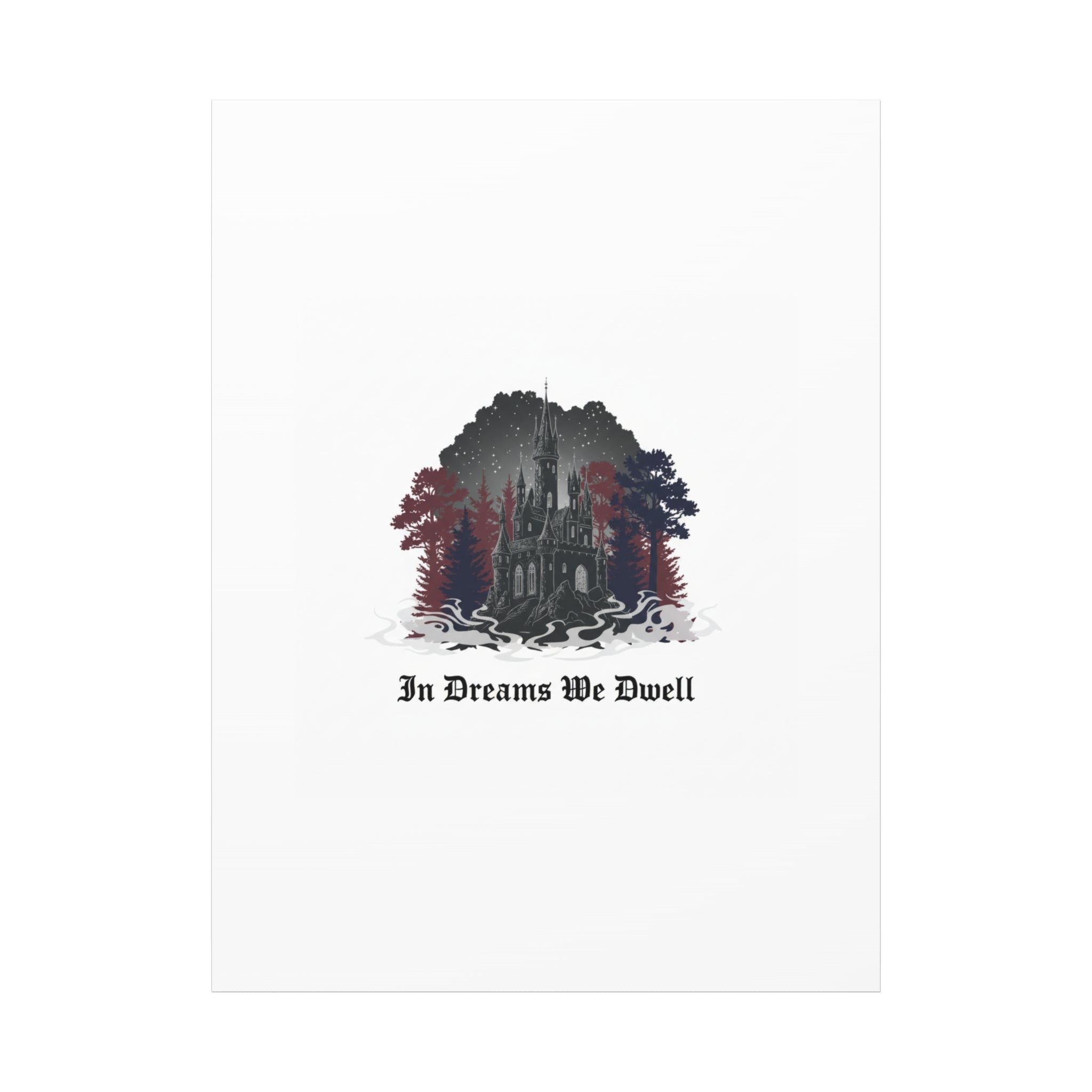 In Dreams We Dwell Castle Art, Matte Canvas | Castlecore, Gothic Wall Art