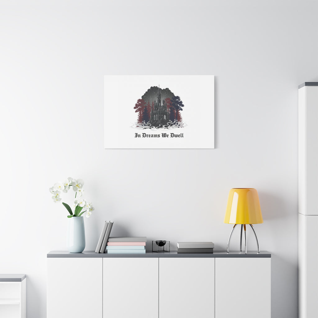 In Dreams We Dwell Castle Art, Matte Canvas | Castlecore, Gothic Wall Art