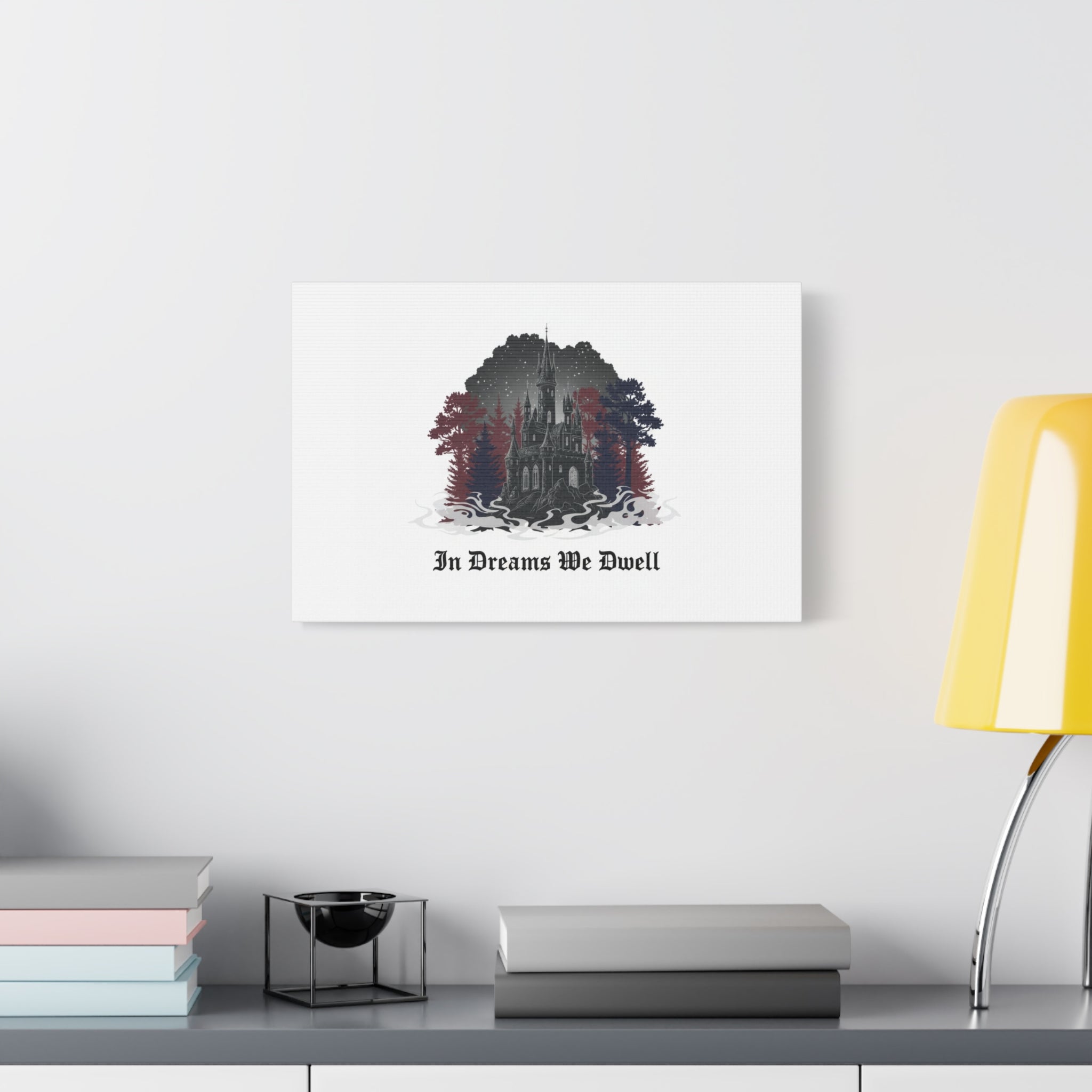 In Dreams We Dwell Castle Art, Matte Canvas | Castlecore, Gothic Wall Art