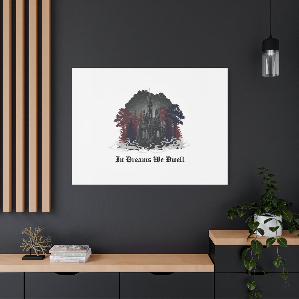 In Dreams We Dwell Castle Art, Matte Canvas | Castlecore, Gothic Wall Art