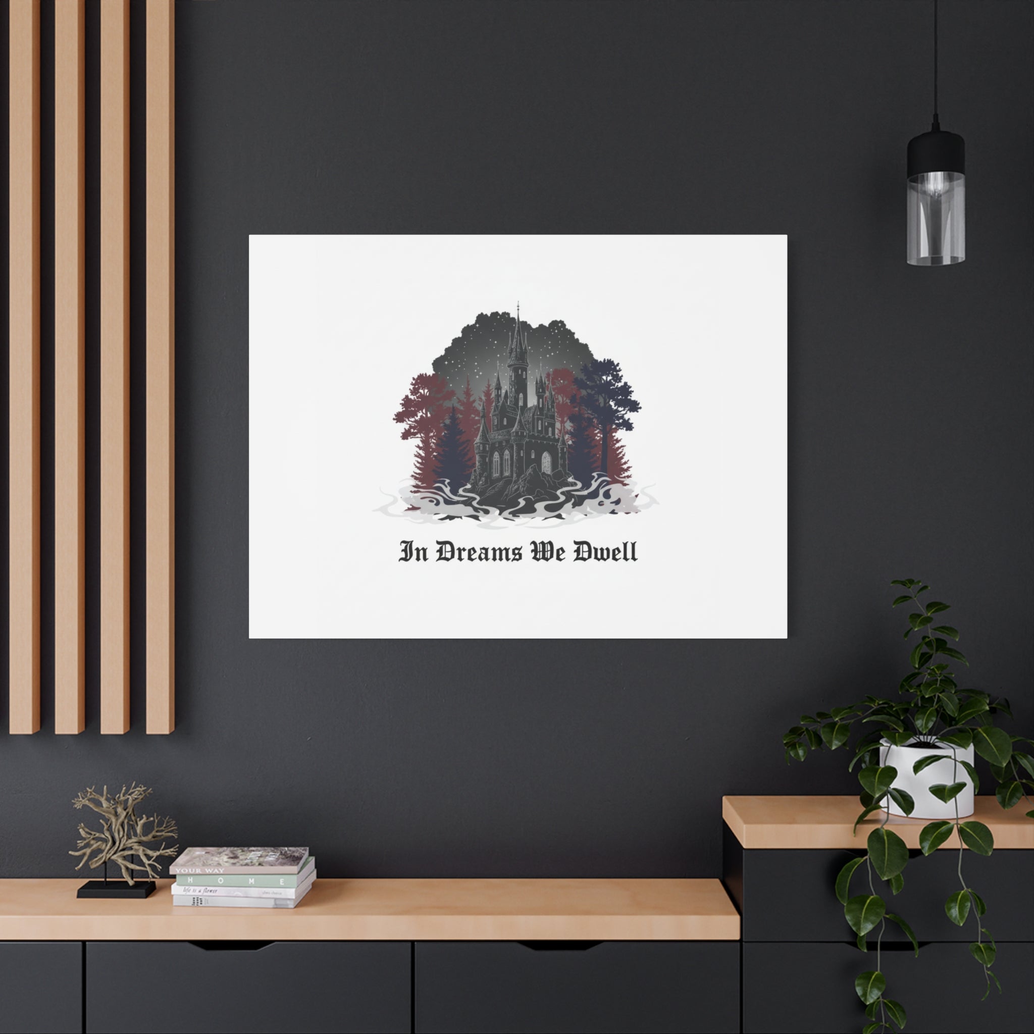 In Dreams We Dwell Castle Art, Matte Canvas | Castlecore, Gothic Wall Art