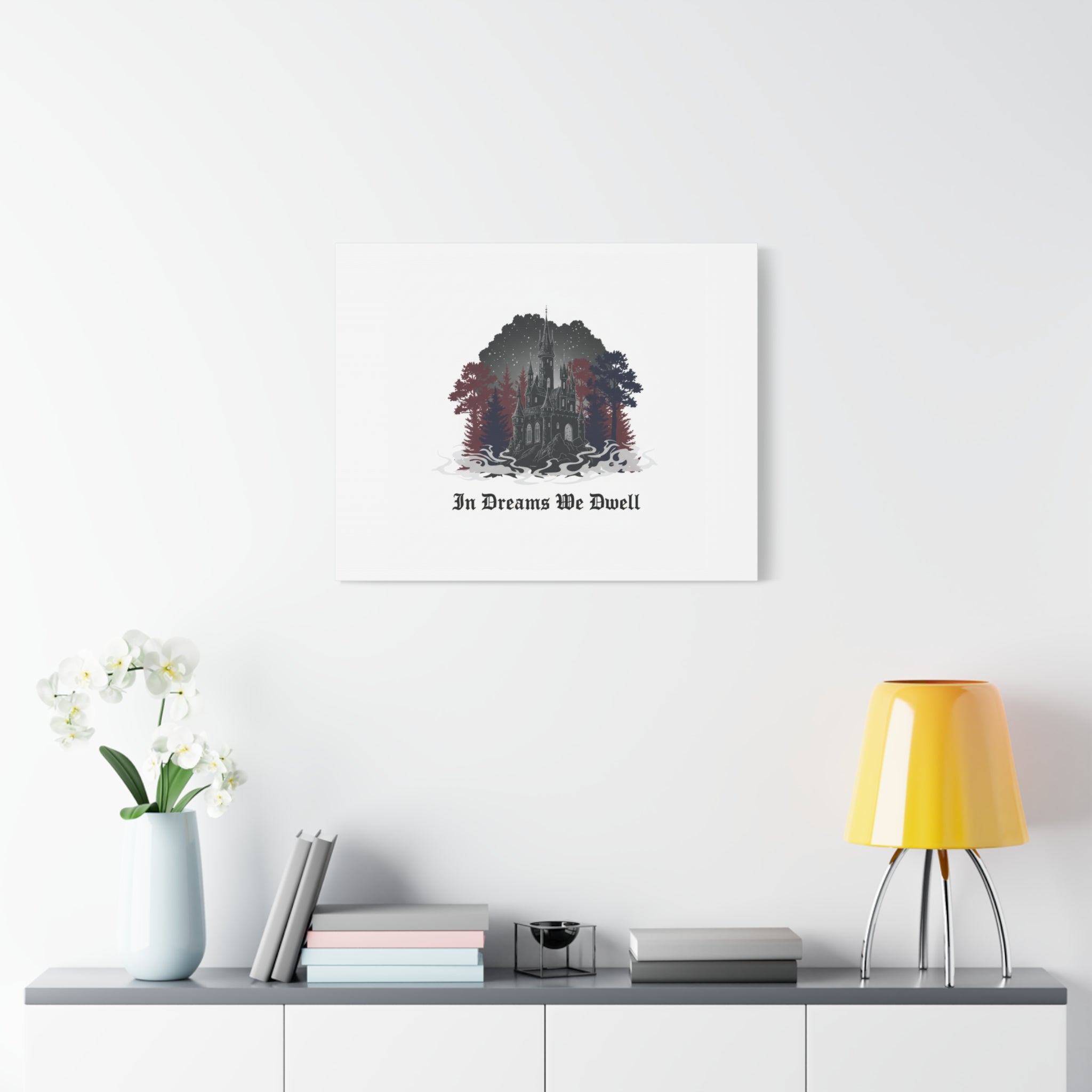 In Dreams We Dwell Castle Art, Matte Canvas | Castlecore, Gothic Wall Art