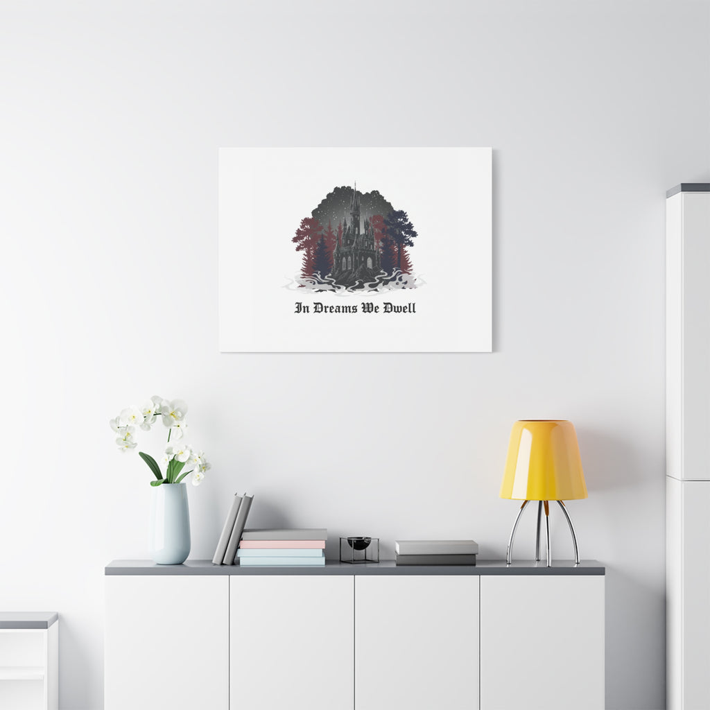 In Dreams We Dwell Castle Art, Matte Canvas | Castlecore, Gothic Wall Art