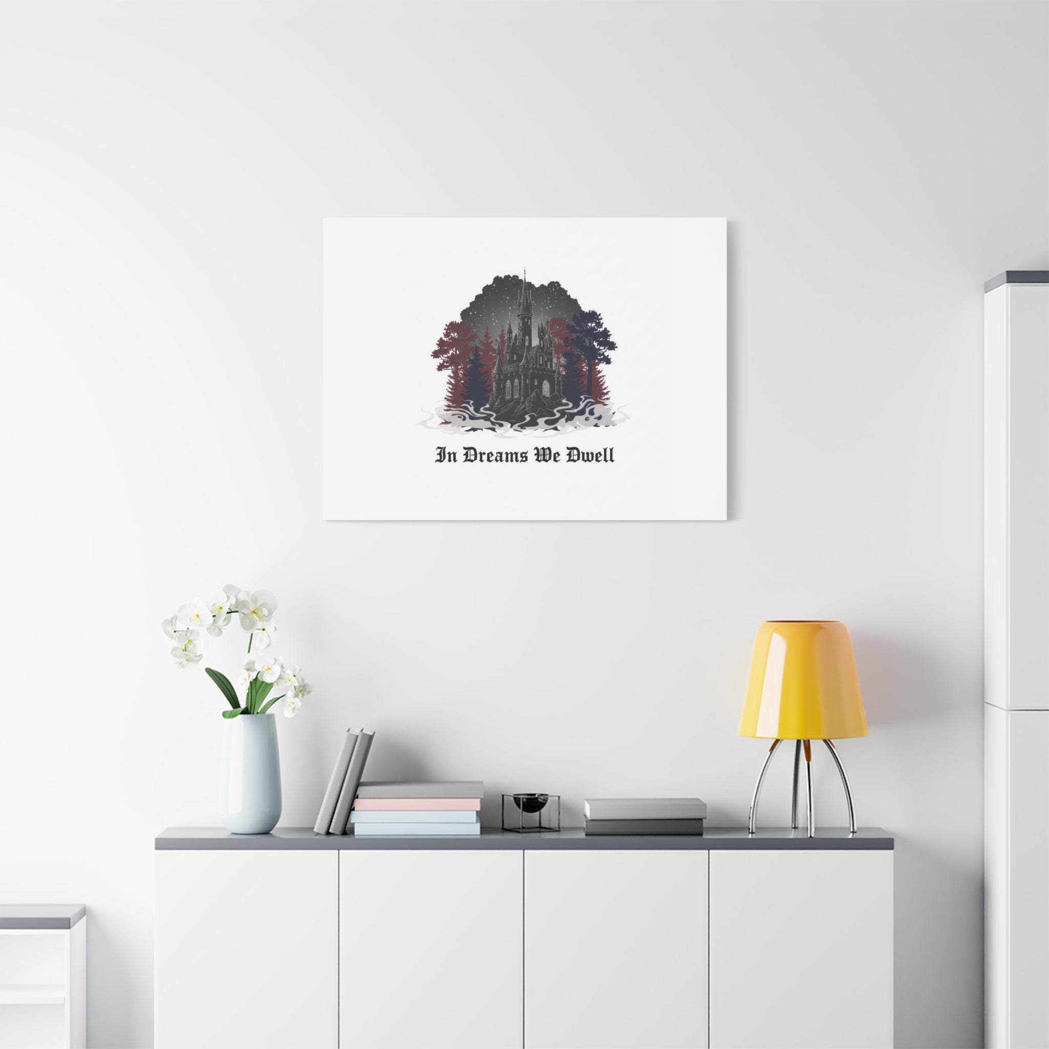 In Dreams We Dwell Castle Art, Matte Canvas | Castlecore, Gothic Wall Art