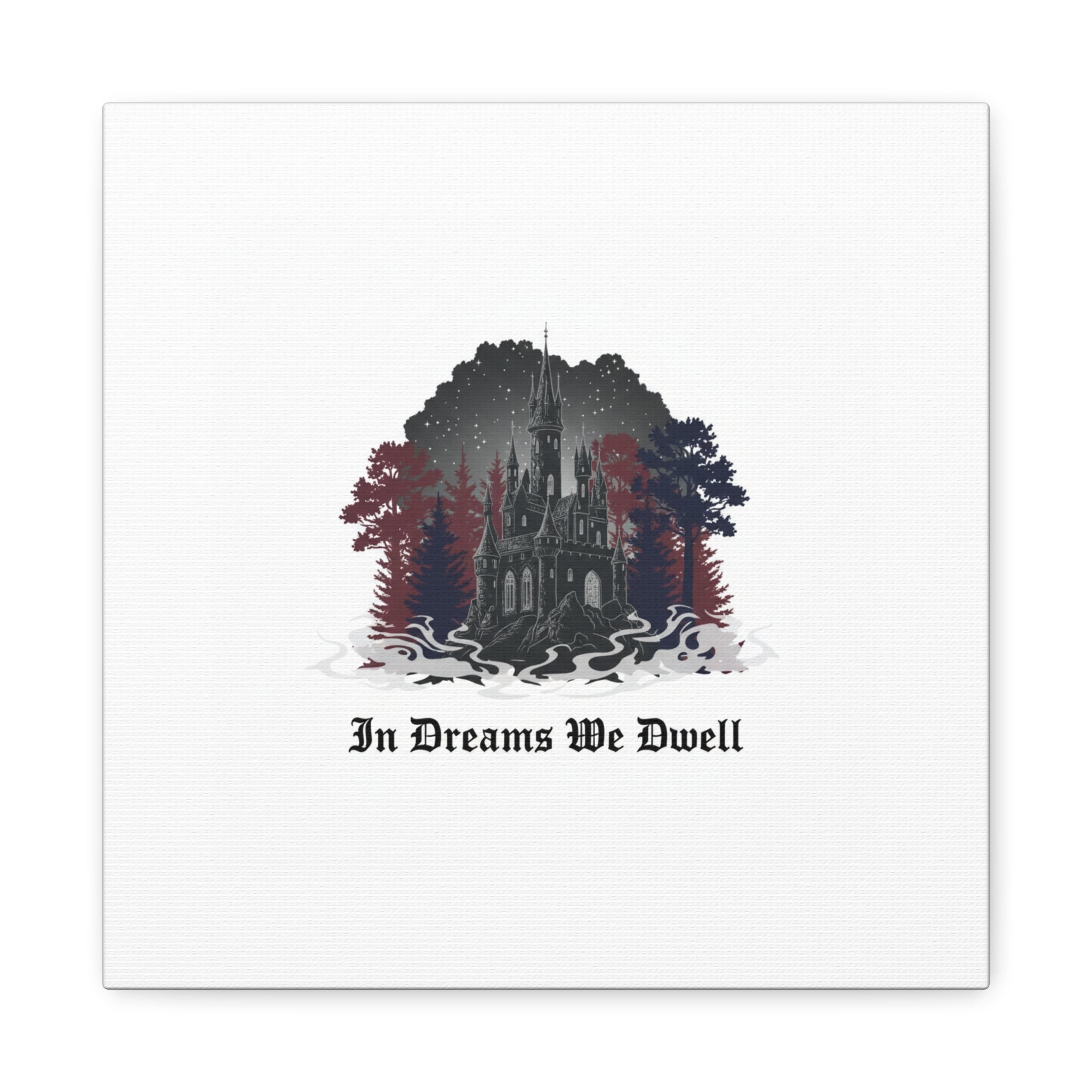 In Dreams We Dwell Castle Art, Matte Canvas | Castlecore, Gothic Wall Art