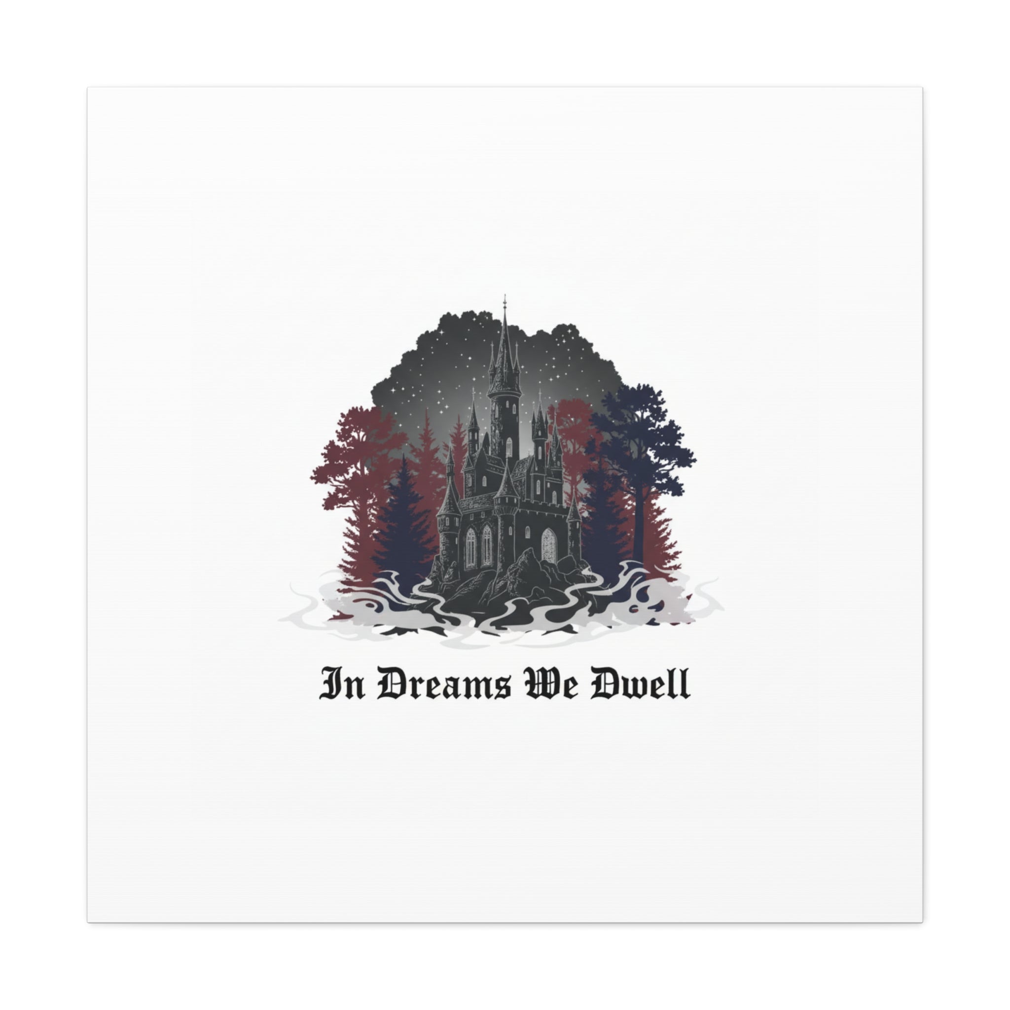 In Dreams We Dwell Castle Art, Matte Canvas | Castlecore, Gothic Wall Art