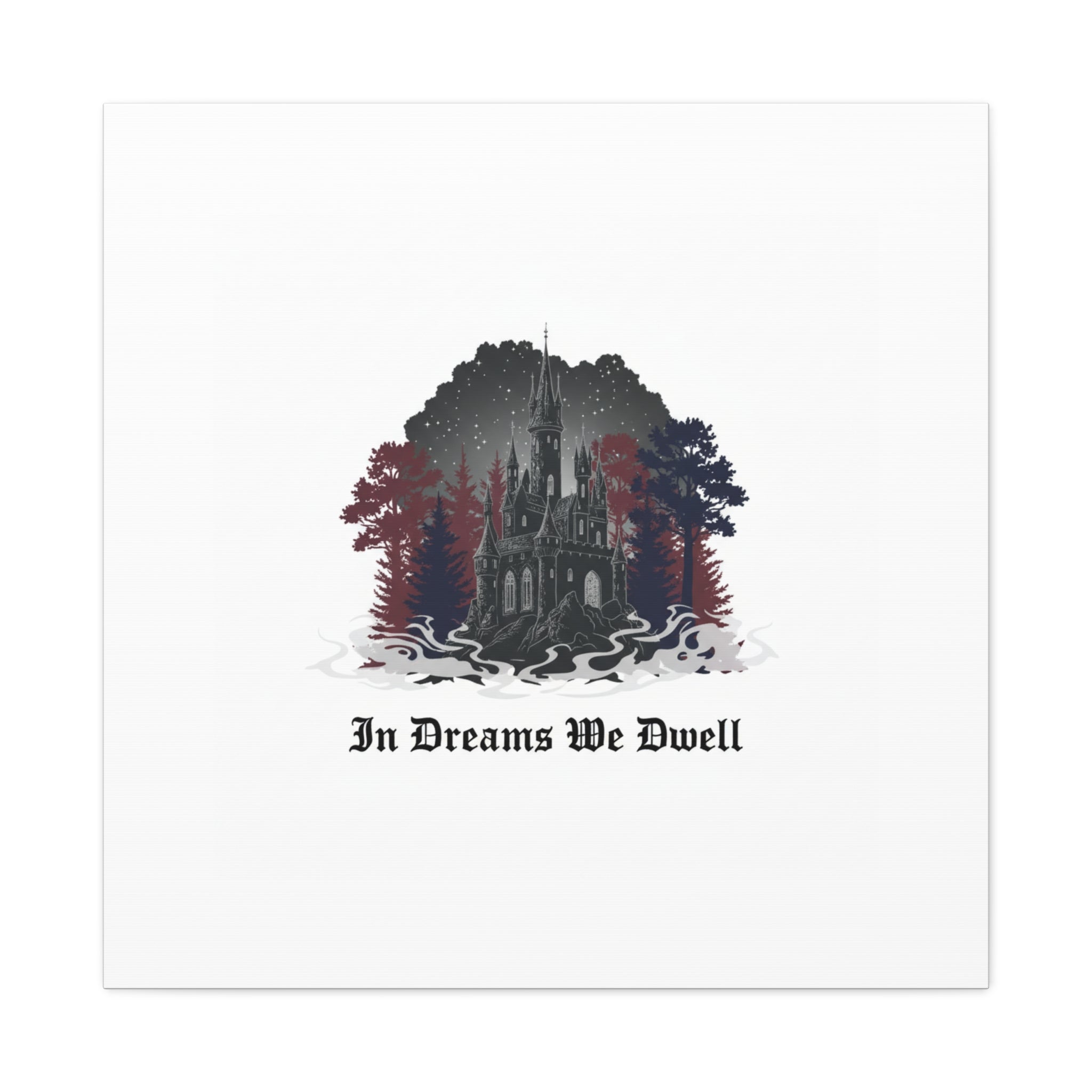 In Dreams We Dwell Castle Art, Matte Canvas | Castlecore, Gothic Wall Art