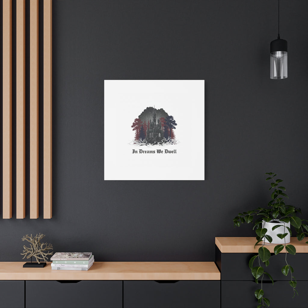 In Dreams We Dwell Castle Art, Matte Canvas | Castlecore, Gothic Wall Art